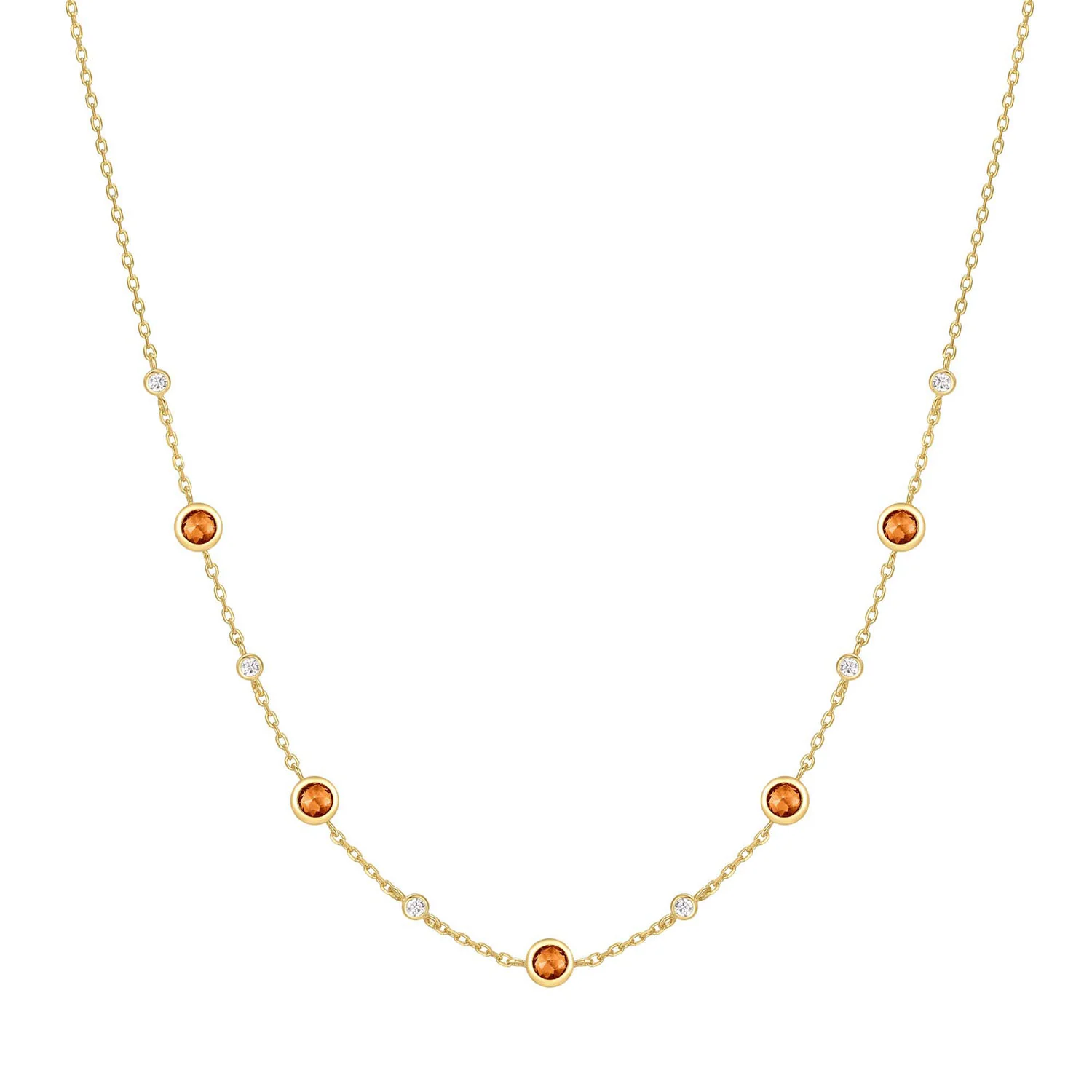 Ania Haie Melodic Poet Gold Nano Gem Station Necklace S AH-N066-01G