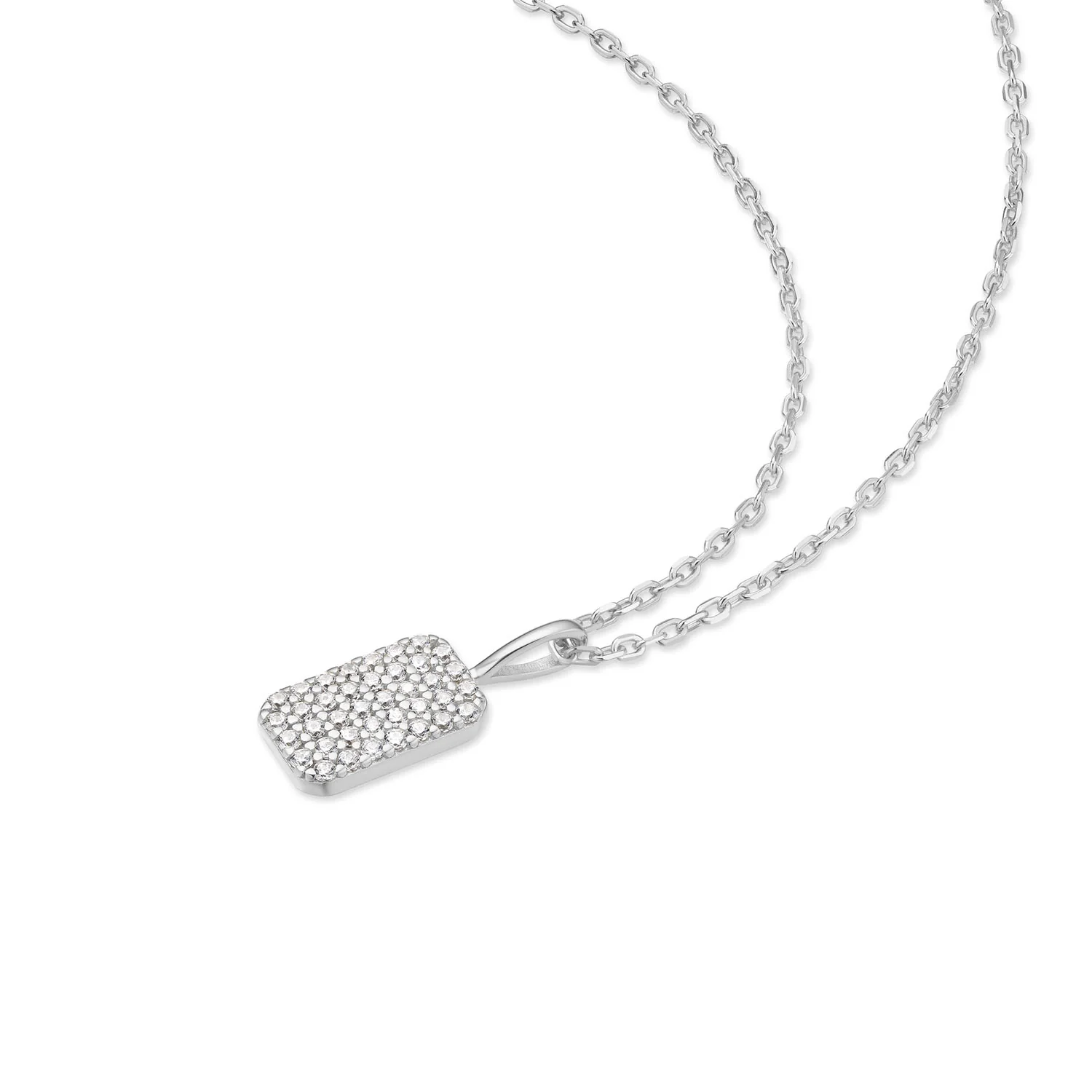 Ania Haie Sunny Sparkler Zilveren Pave Hanger Ketting AH-N064-01H - Image 3