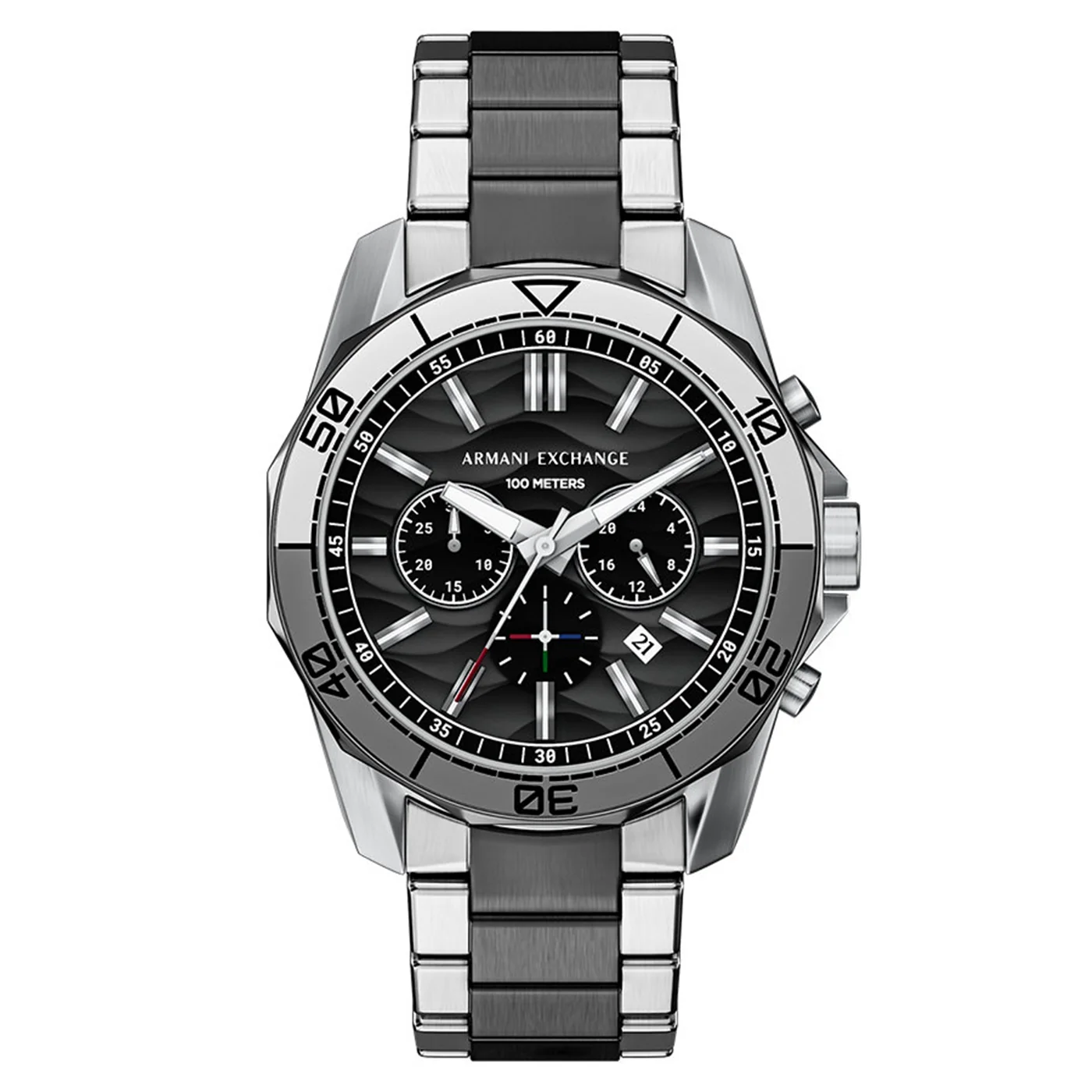 Armani Exchange Round Black Dial Watch AX1973