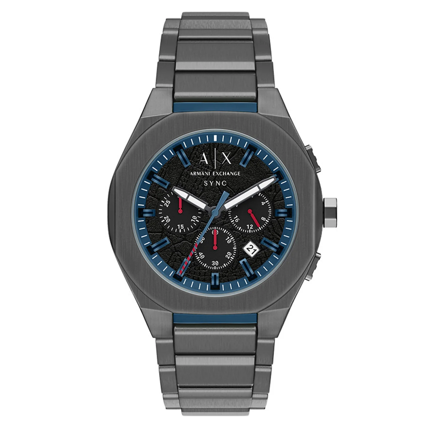 Armani Exchange Sync Round Black Dial Watch AX4295