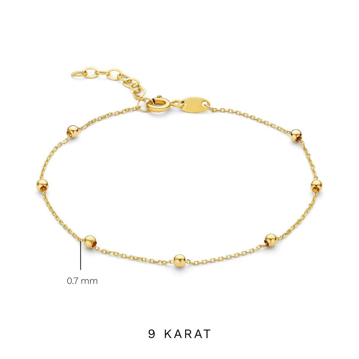 Beloro Jewels Della Spiga Dani 9 Karaat Armband BO320041 - Image 4