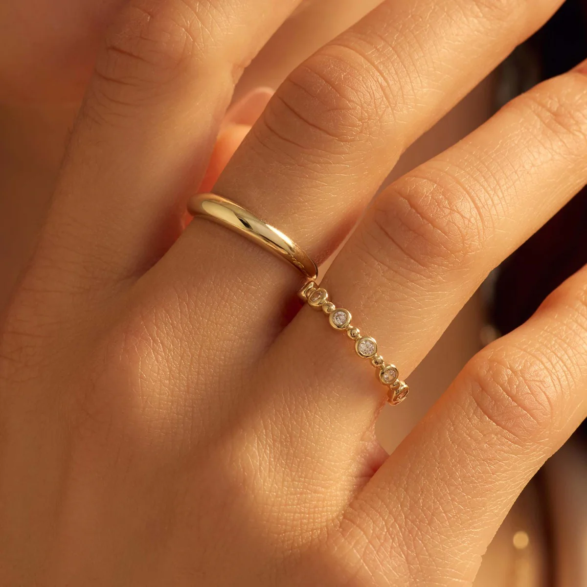 Beloro Jewels Della Spiga Dome 9 karat gold ring BO330040-54 - Image 2