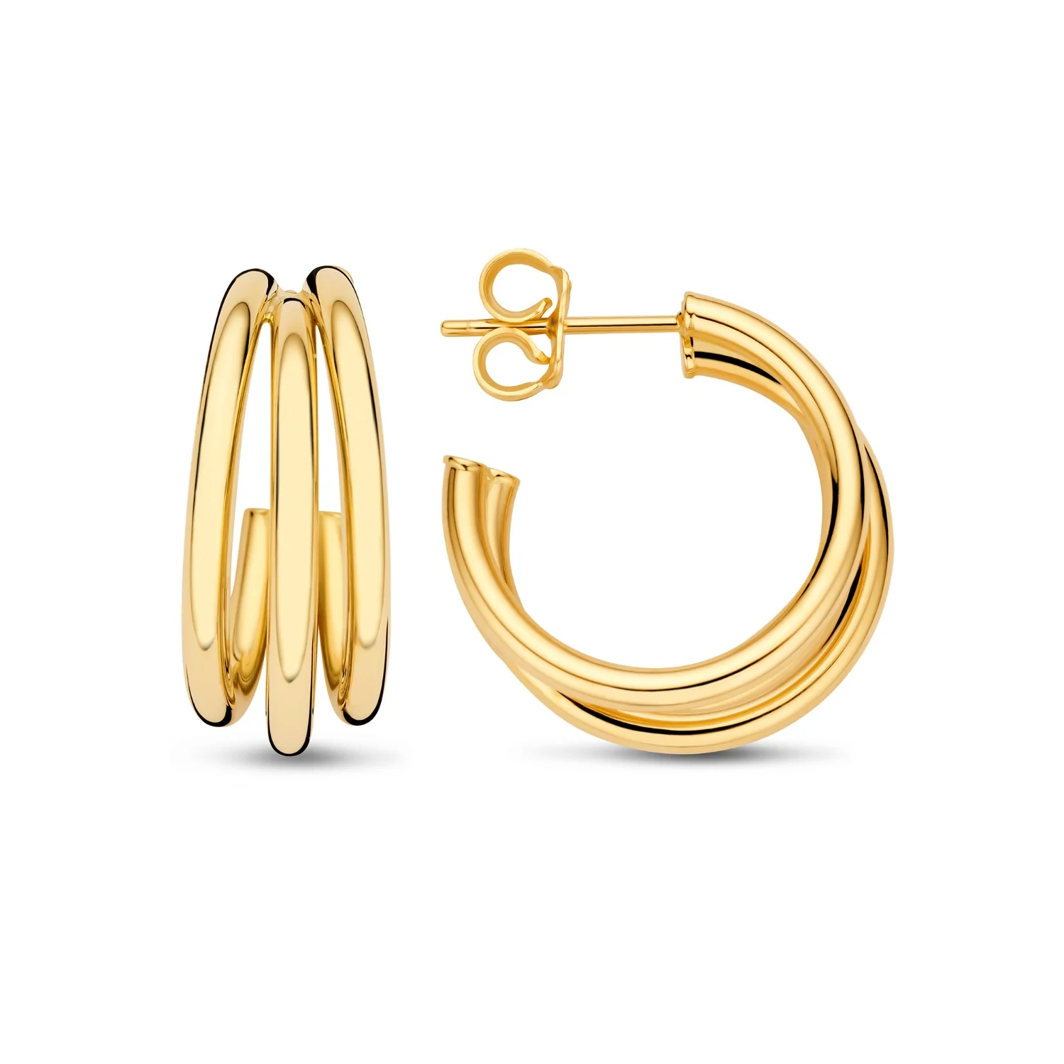 Beloro Jewels Della Spiga Mariela 9 karaat oorringen (20 mm) BO360100 - Image 4
