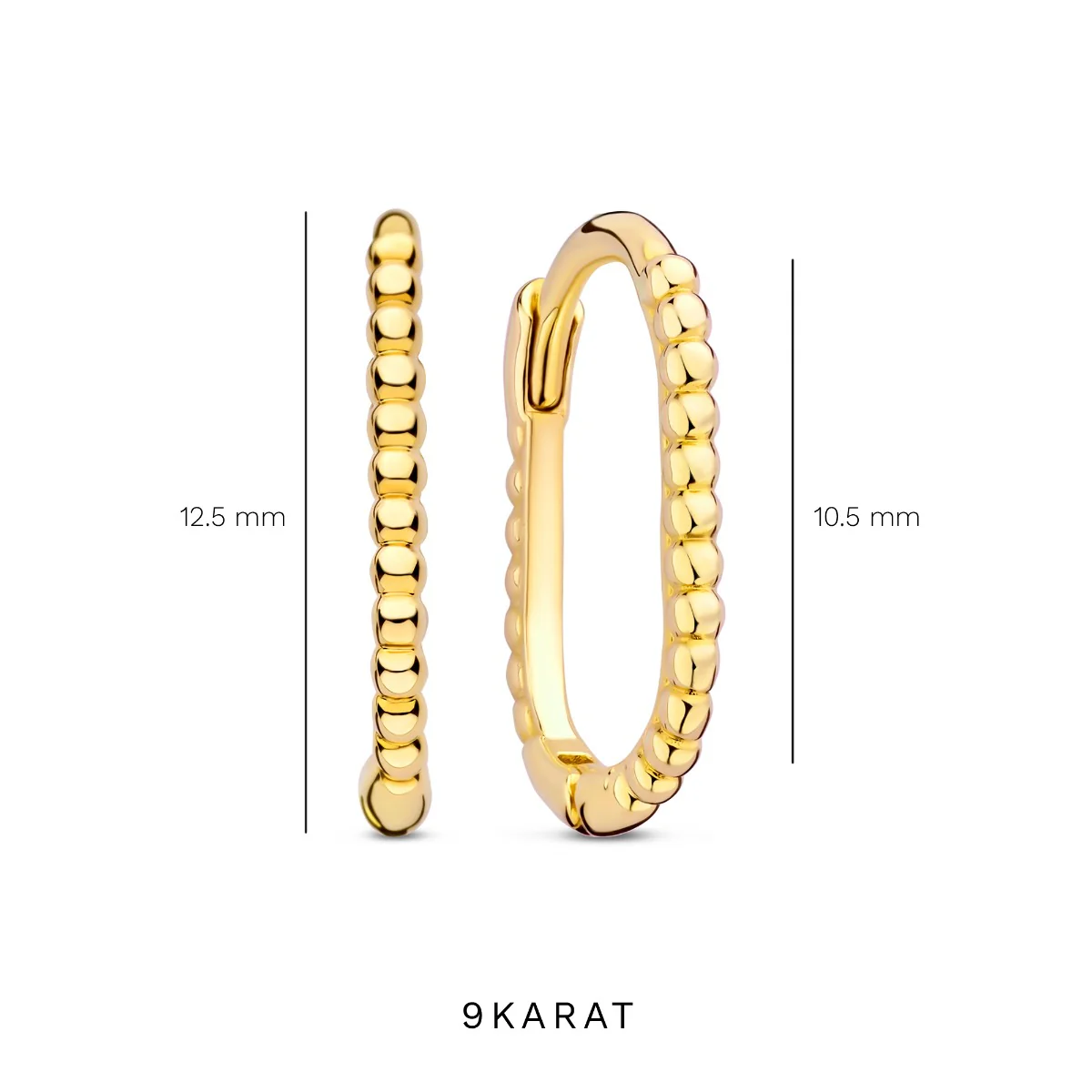 Beloro Jewels La Rinascente Elena 9 karaat oorringen (10.5 mm) BO360070 - Image 7