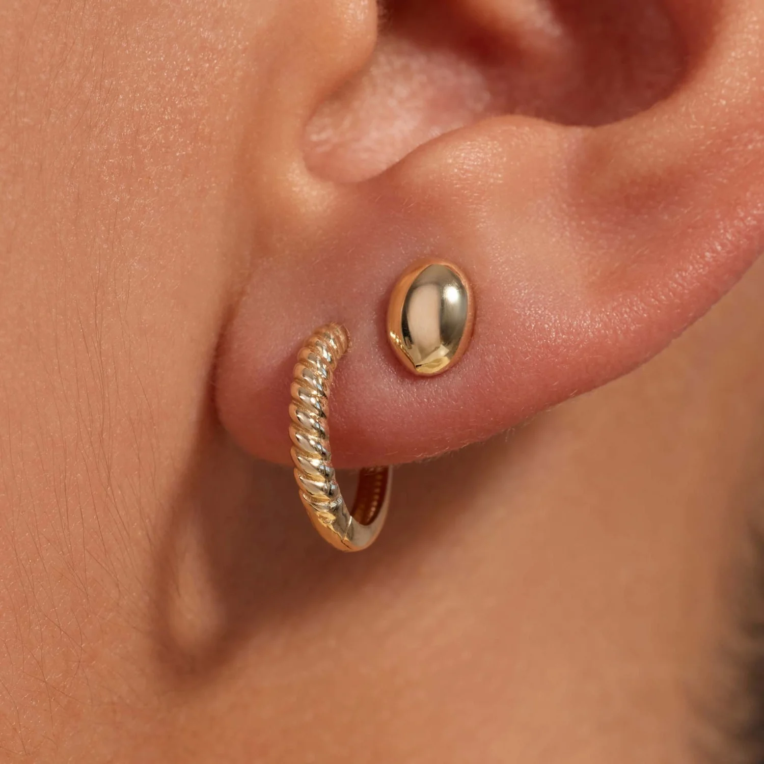 Beloro Jewels La Rinascente Fleur 9 karaat oorringen BO360105 - Image 2
