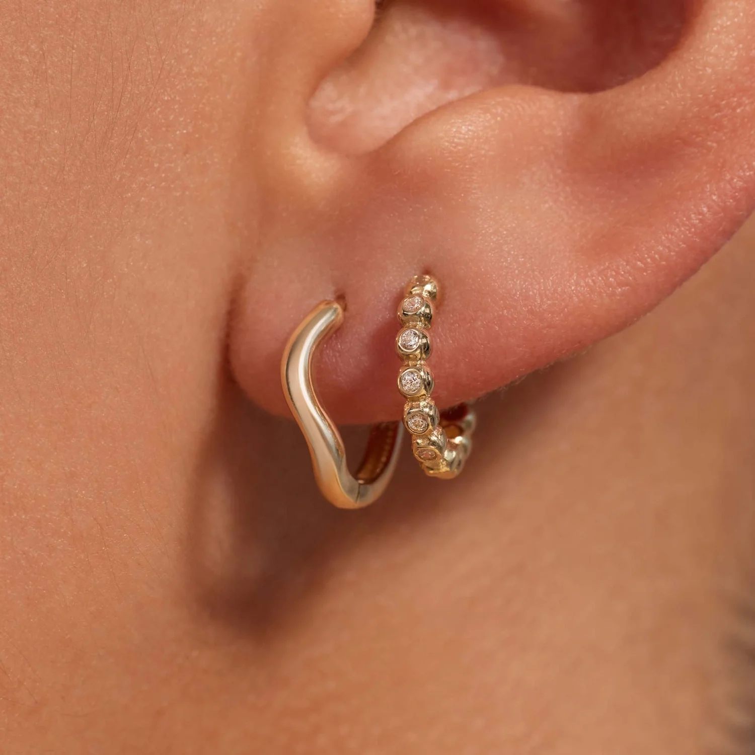Beloro Jewels La Rinascente Mathilde 9 karaat oorringen (9,6 mm) BO360109 - Image 2