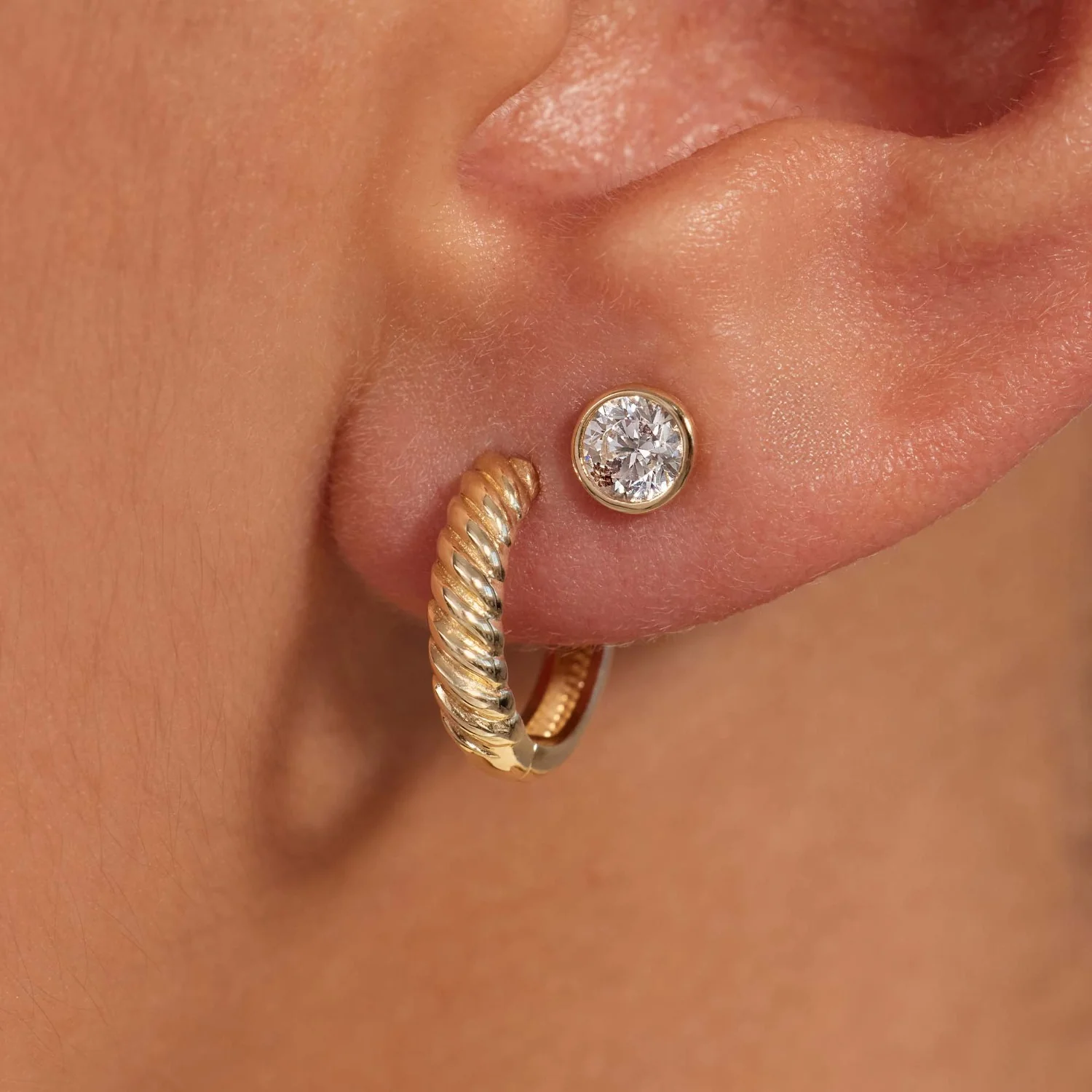 Beloro Jewels La Rinascente Milou 9 karaat oorringen BO360106 - Image 2