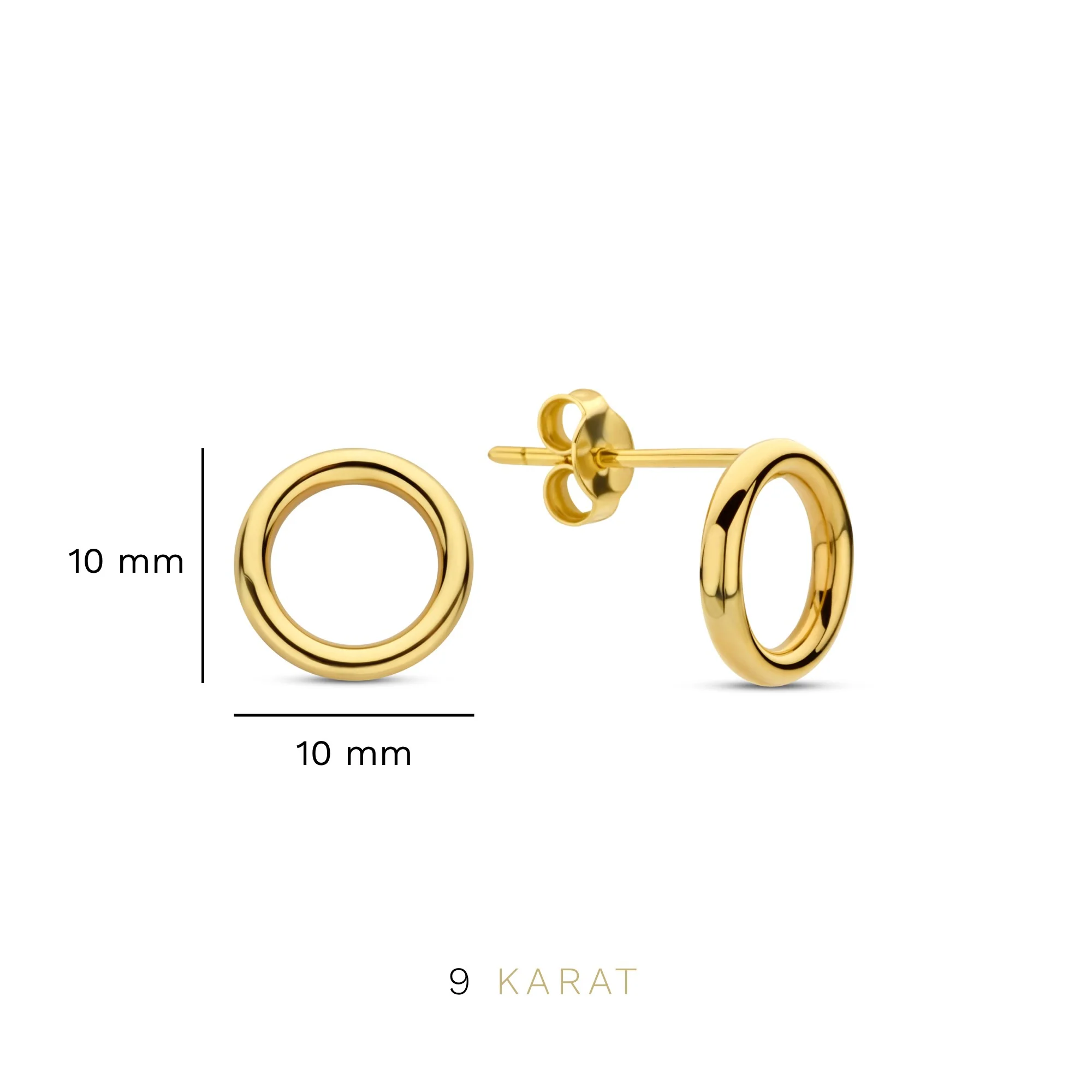 Beloro Jewels La Rinascente Velia 9 Karaat Oorknoppen BO360040 - Image 4