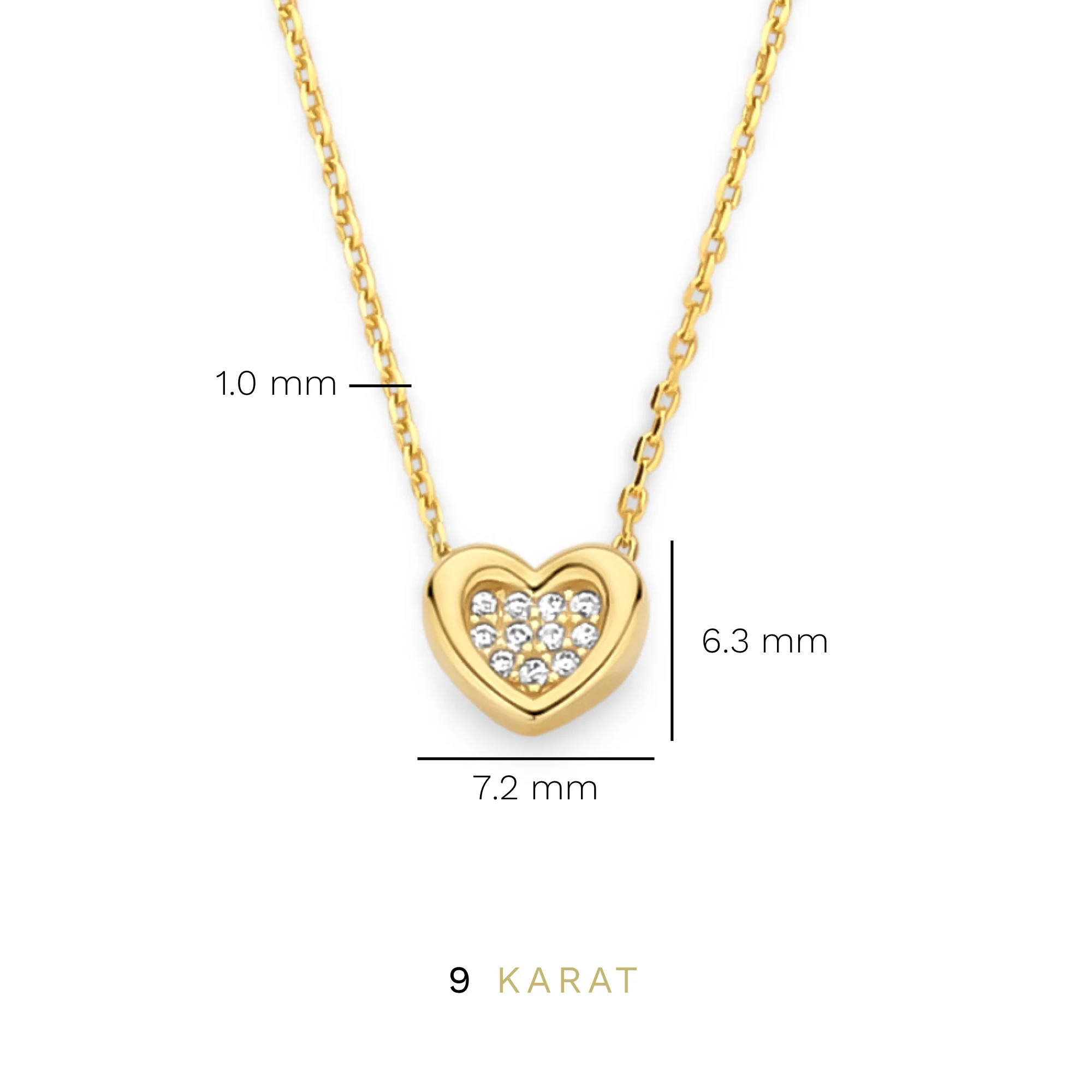 Beloro Jewels Monte Napoleone Gionna 9 Karaat Ketting BO340038 - Image 8