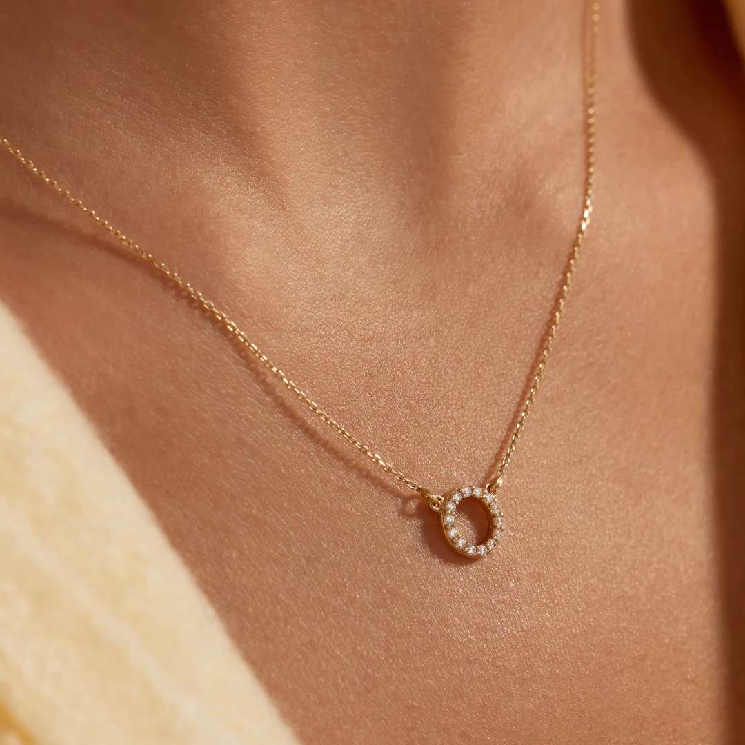 Beloro Jewels Monte Napoleone Irene 9 karaat ketting met zirconia stenen BO340048 - Image 3