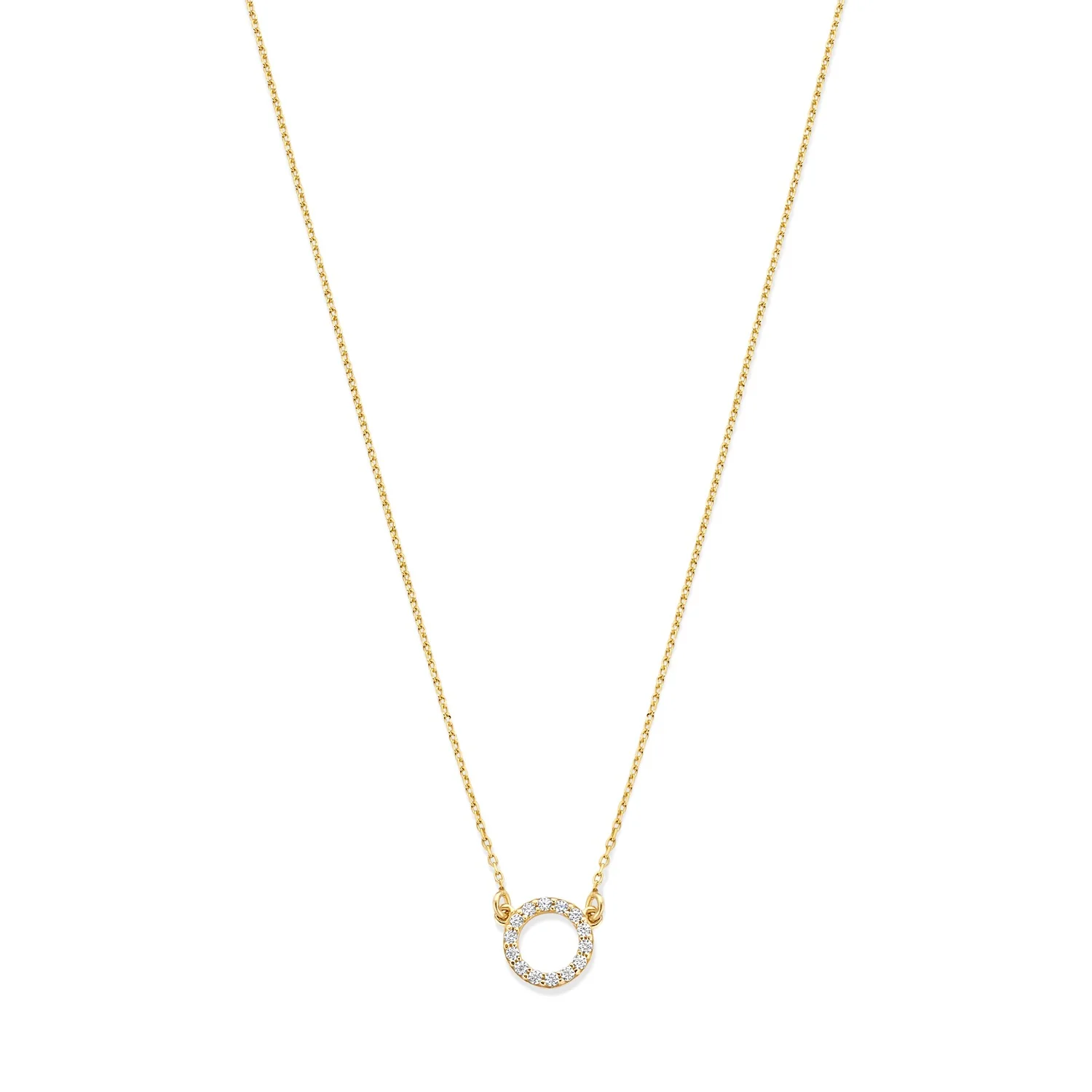 Beloro Jewels Monte Napoleone Irene 9 karaat ketting met zirconia stenen BO340048 - Image 4