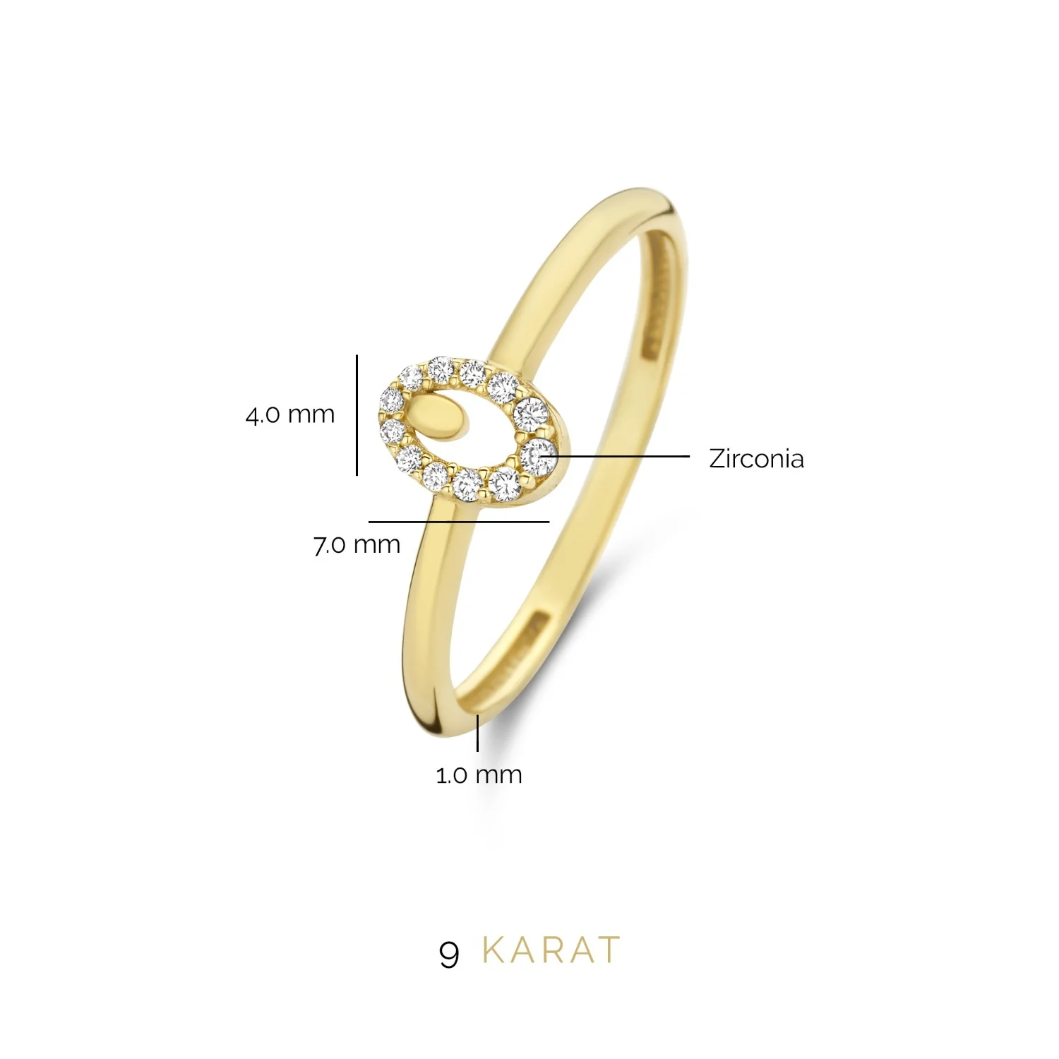Beloro Jewels Monte Napoleone Leontina 9 karaat ring BO330004-54 - Image 8