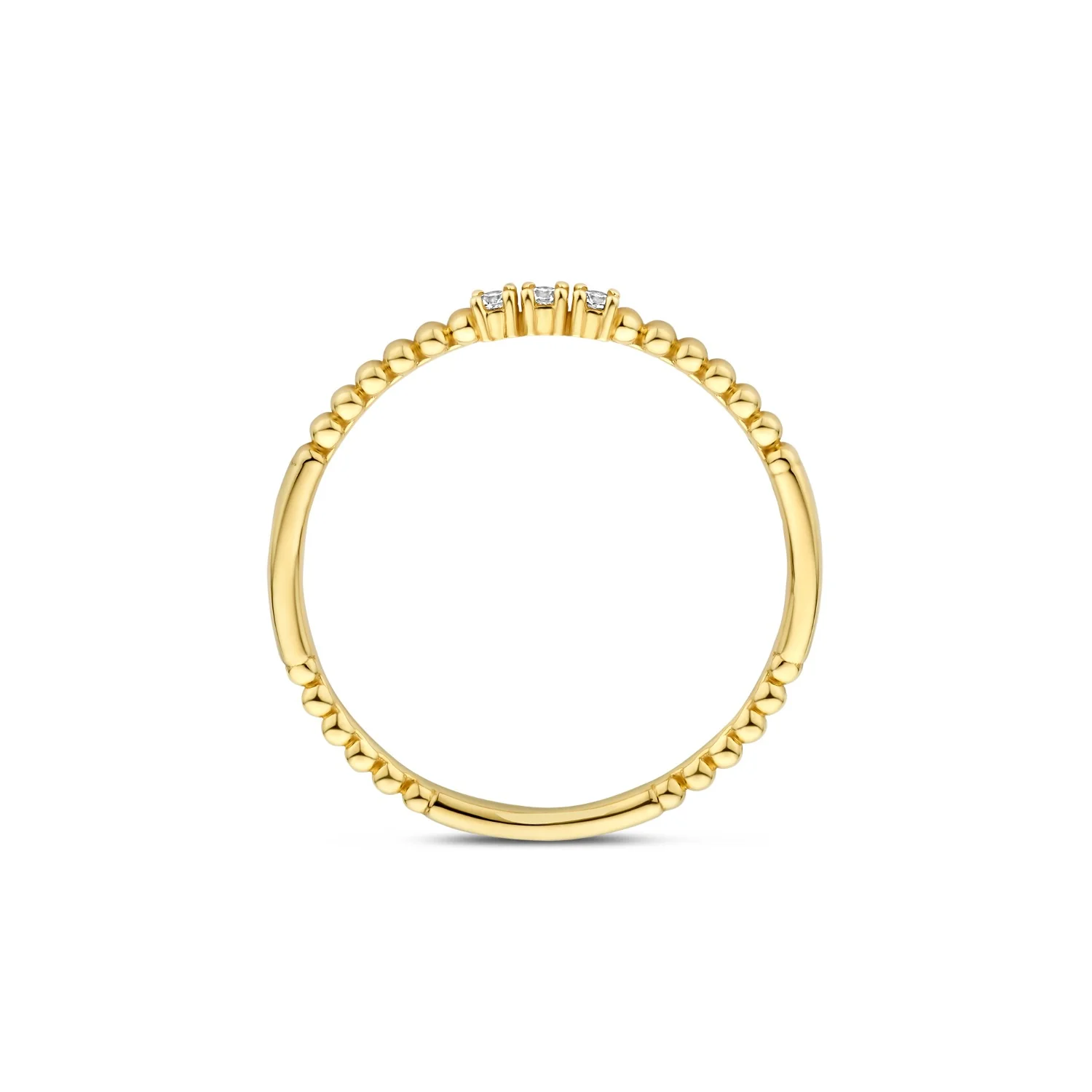 Beloro Jewels Monte Napoleone Mauve 9 karaat ring met zirkonia steentjes BO330056-60 - Image 4