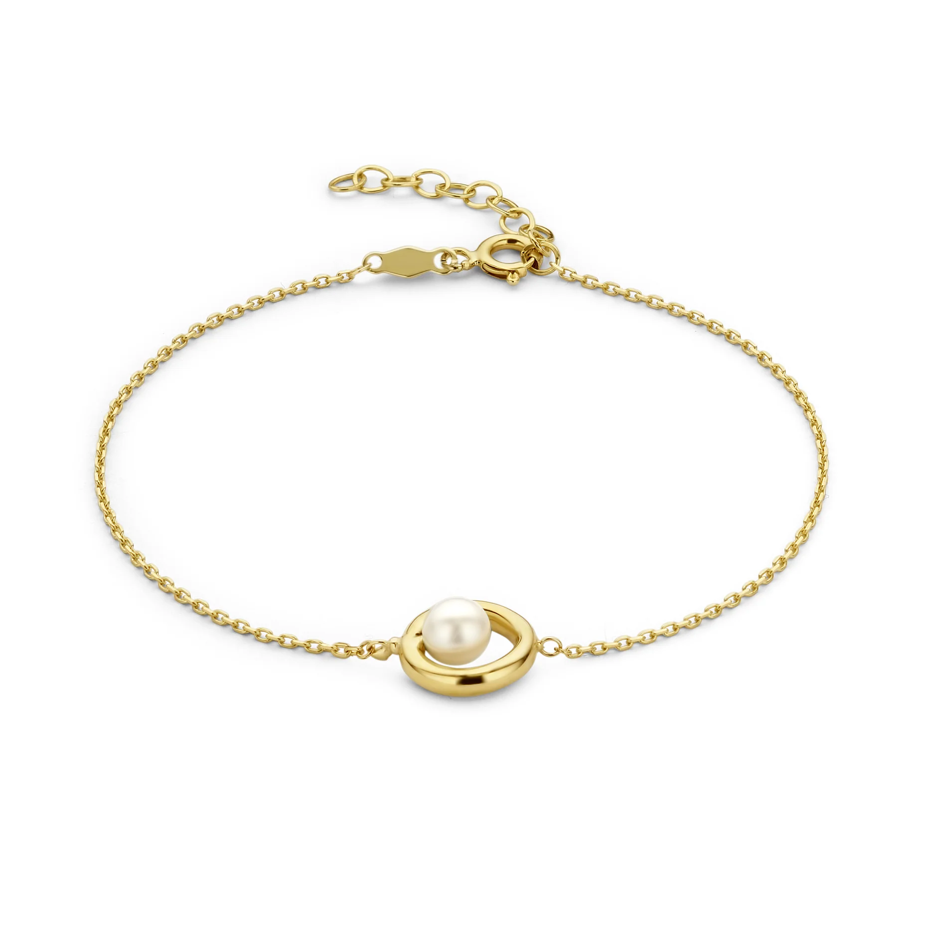 Beloro Jewels Monte Napoleone Perla 9 Karaat Armband BO320023