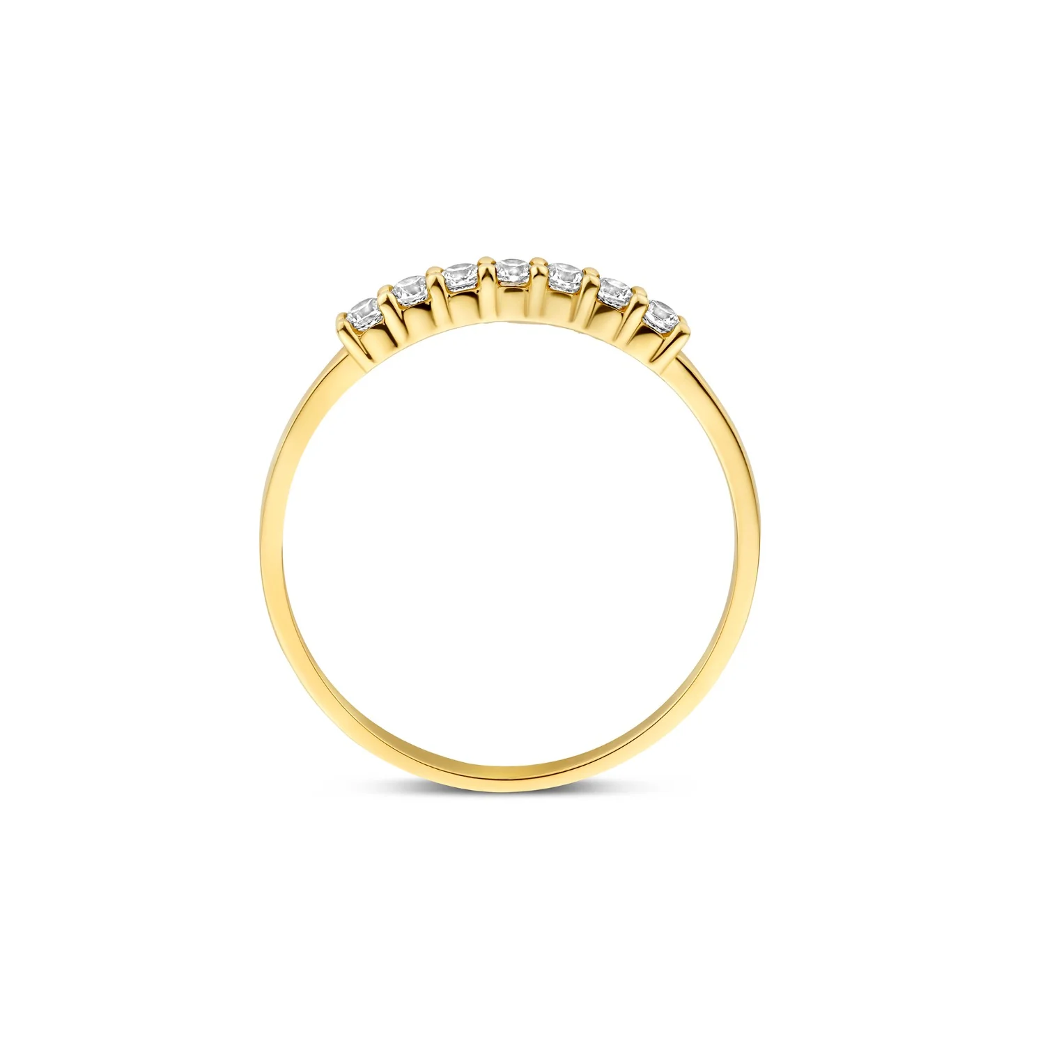 Beloro Jewels Monte Napoleone Stella 9 karaat ring met zirconia stenen BO330054-56 - Image 5