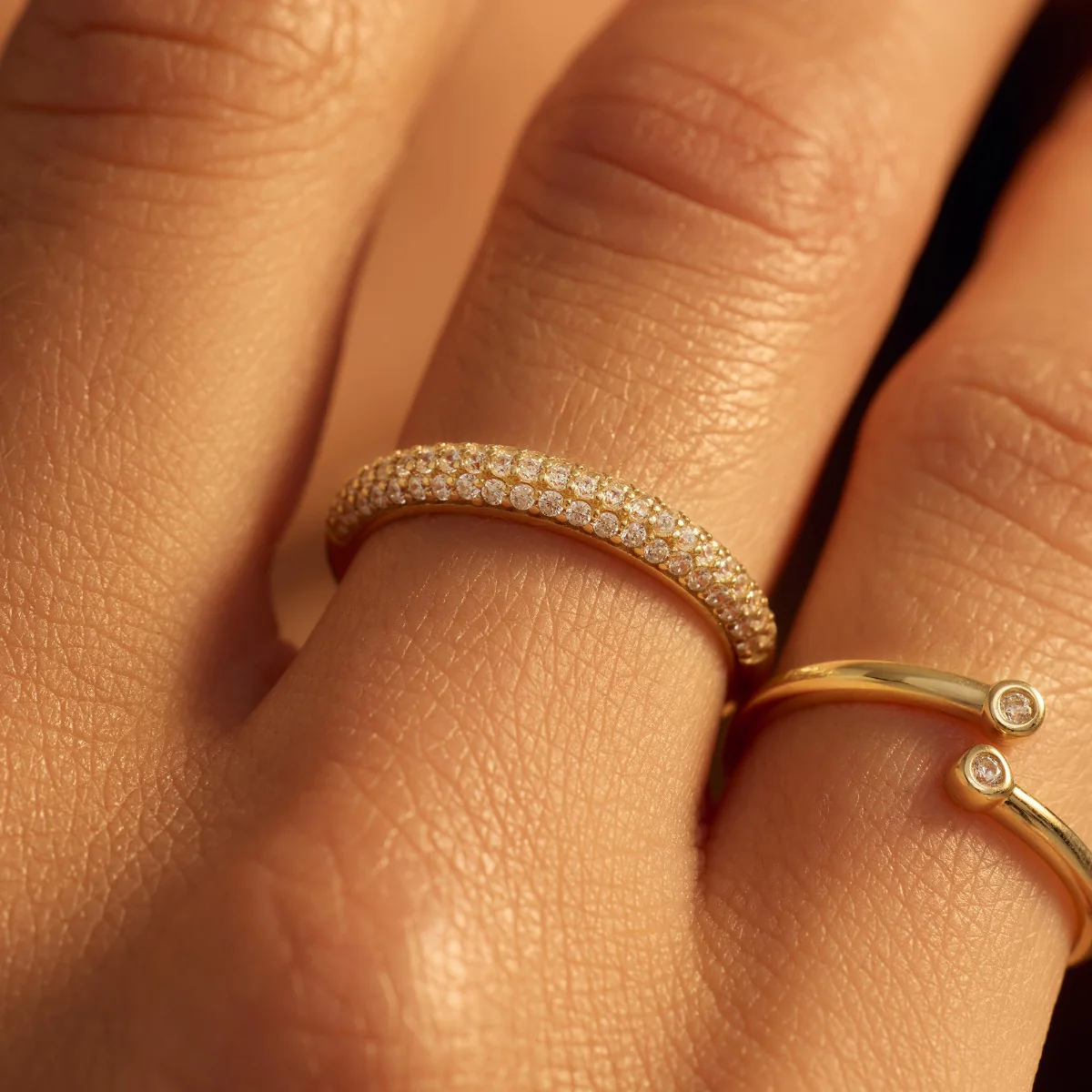 Beloro Jewels Monte Napoleone Stella 9 karat gold ring with zirconia BO330033-50 - Image 2