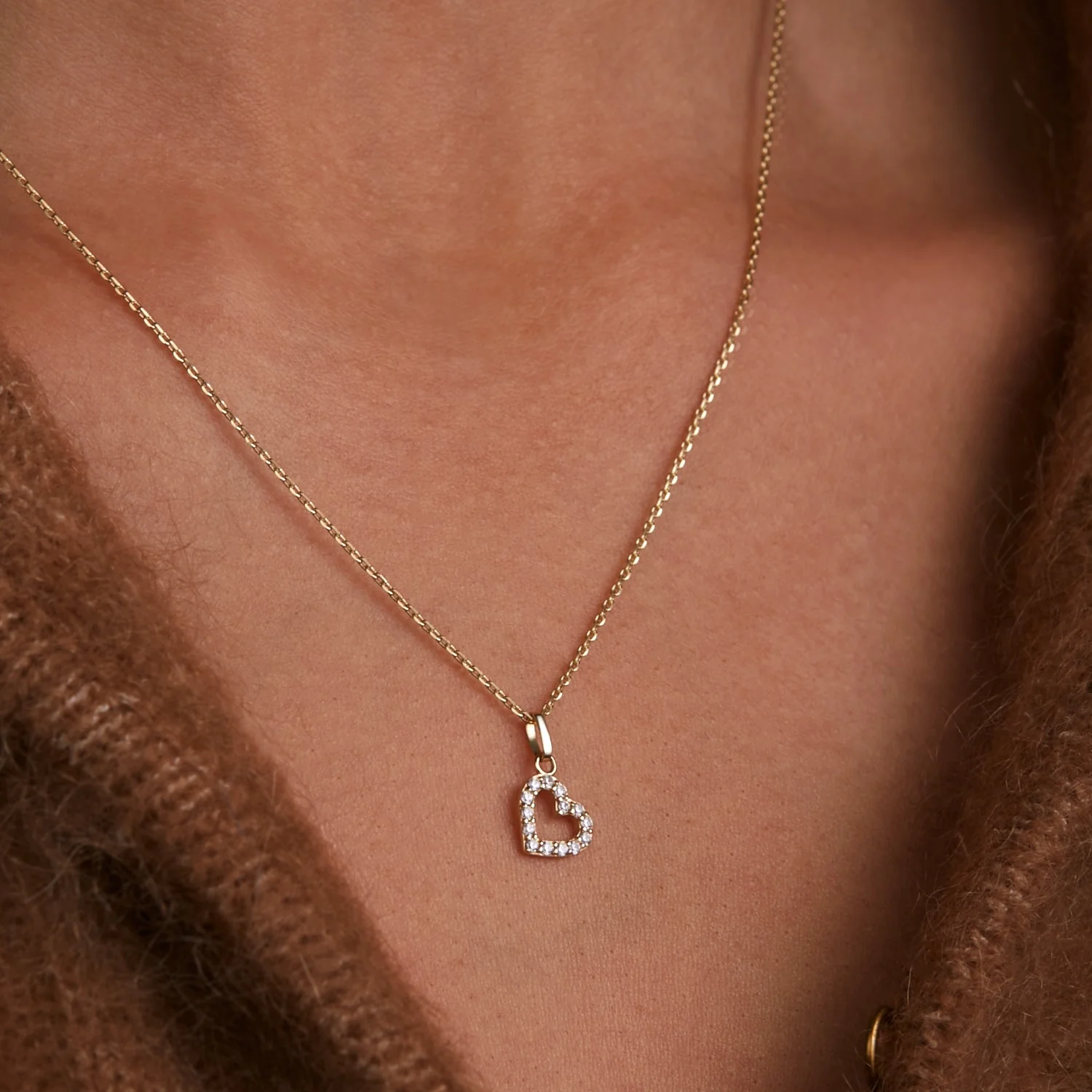 Beloro Jewels Monte Napoleone Valentina 9 karaat ketting met zirkonia BO340046 - Image 2