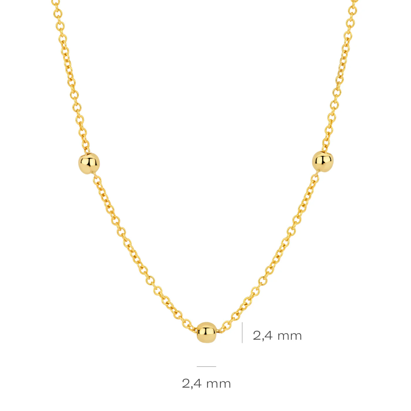 Blush 14 Carat Golden Necklace 3145YGO - Image 4