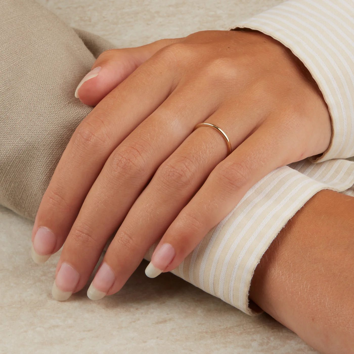 Blush 14 Karaat Gouden Ring1197YGO/46 (Maat: 46) - Image 2