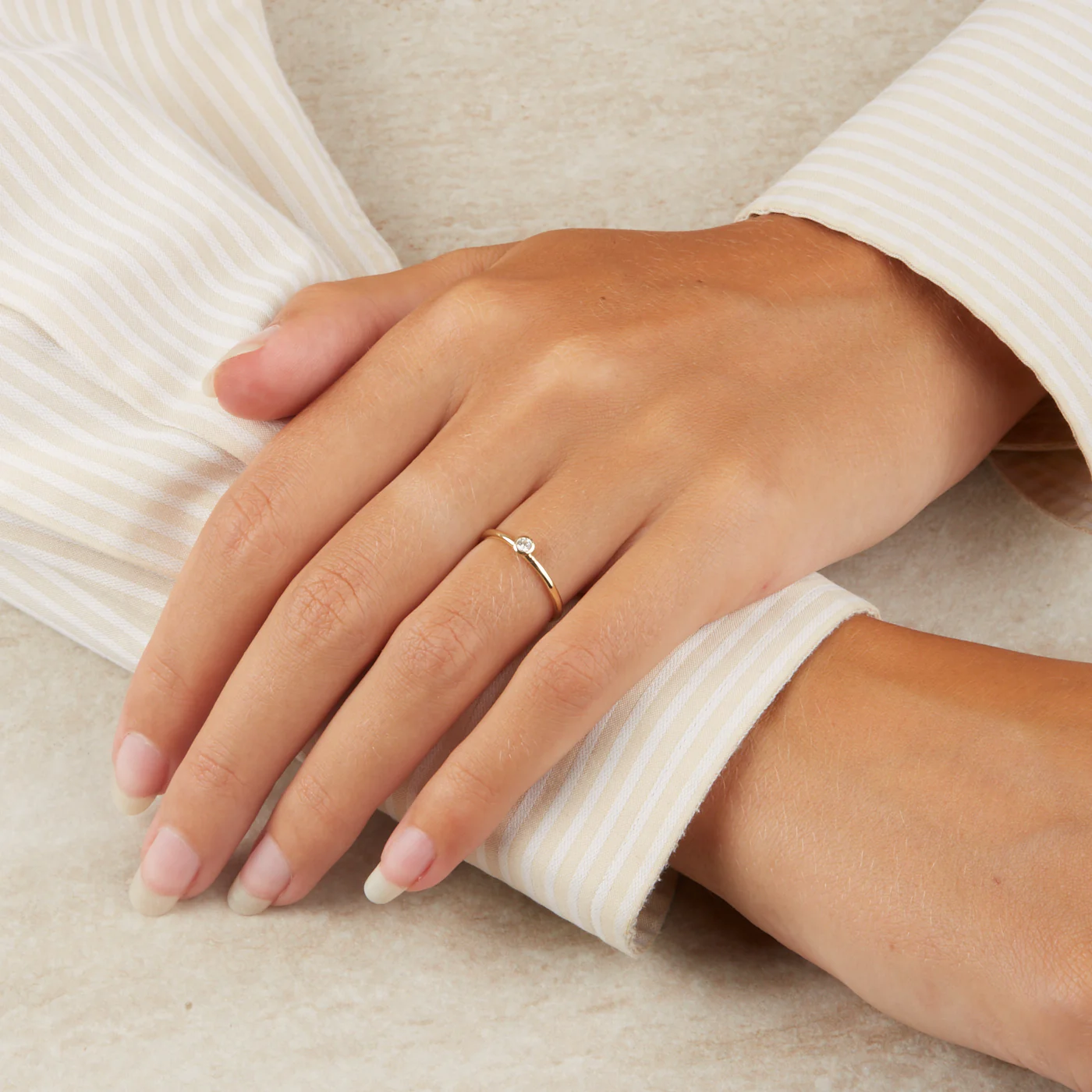 Blush 14 Karaat Gouden Ring1198YZI/46 (Maat: 46) - Image 3