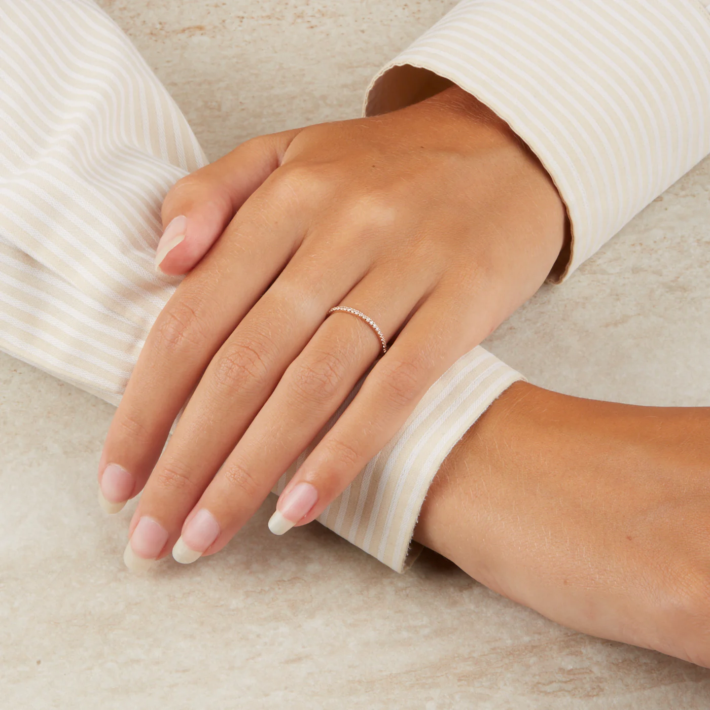 Blush 14 Karaat Gouden Ring1201YZI/46 (Maat: 46) - Image 3