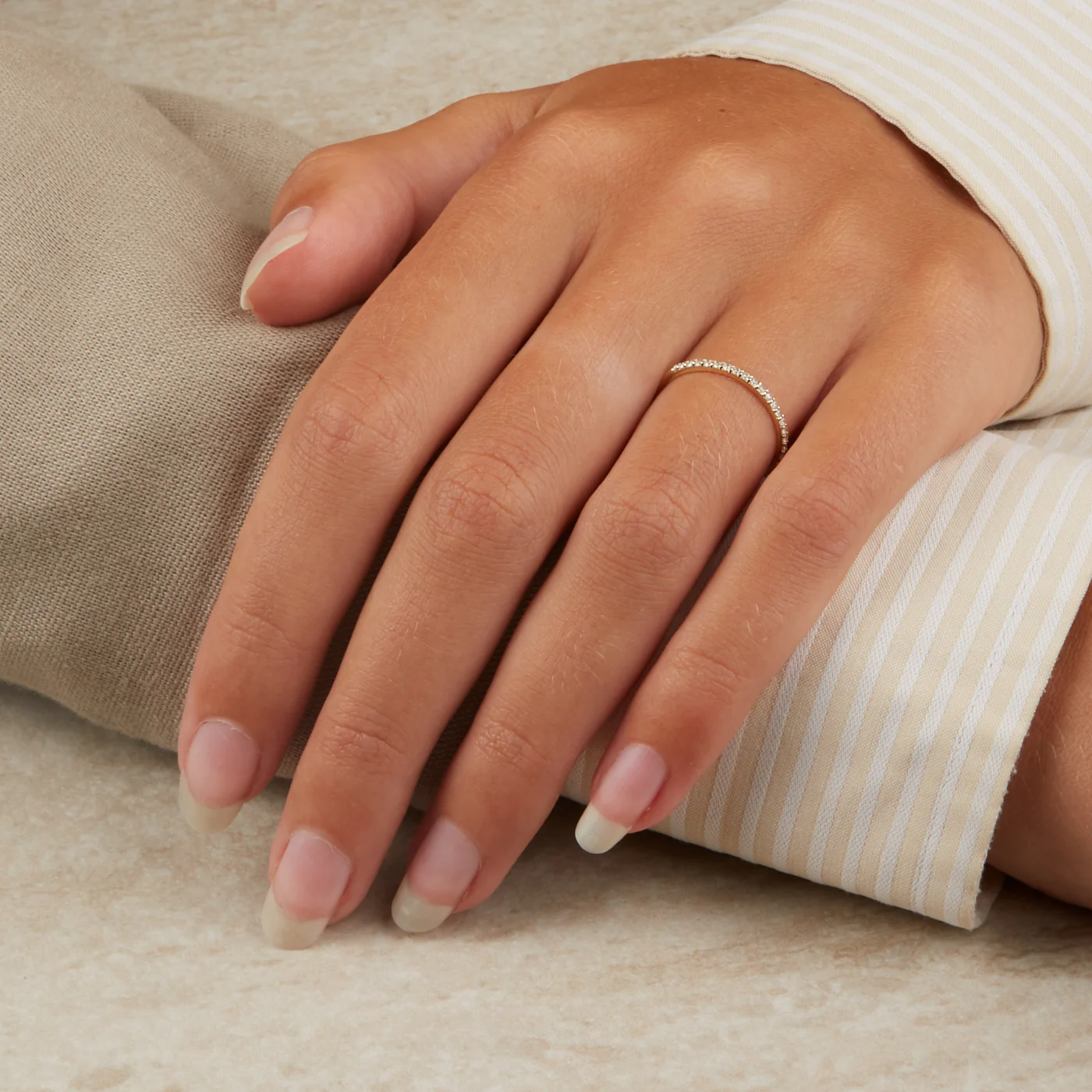 Blush 14 Karaat Gouden Ring1201YZI/46 (Maat: 46) - Image 4