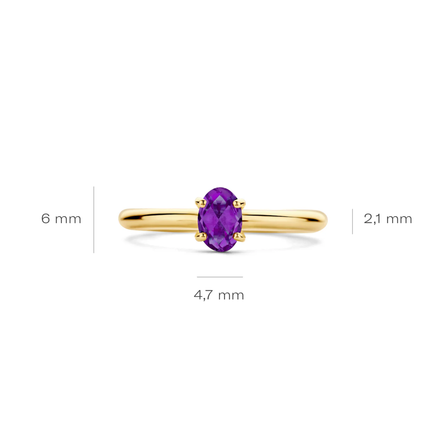 Blush 14 Karaat Gouden Ring 1242YAM/58 - Image 5