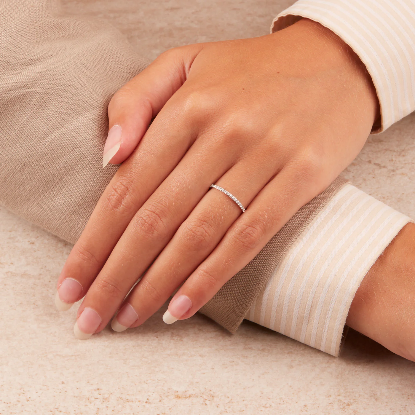Blush 14 Karaat Witgouden Ring1201WZI/46 (Maat: 46) - Image 2