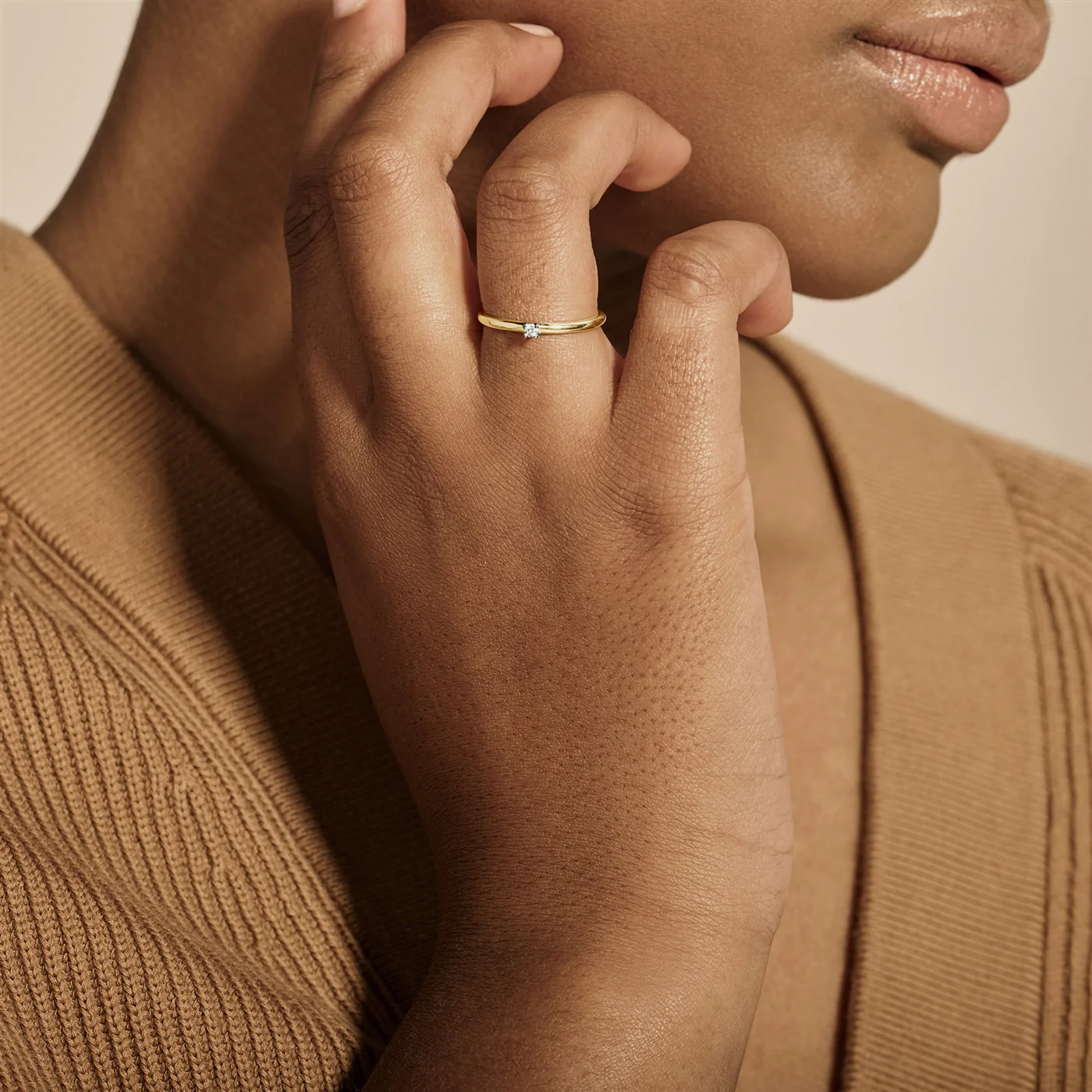 Blush Diamonds 14k Gold Ring with Diamond 1600BDI/50 - Image 2
