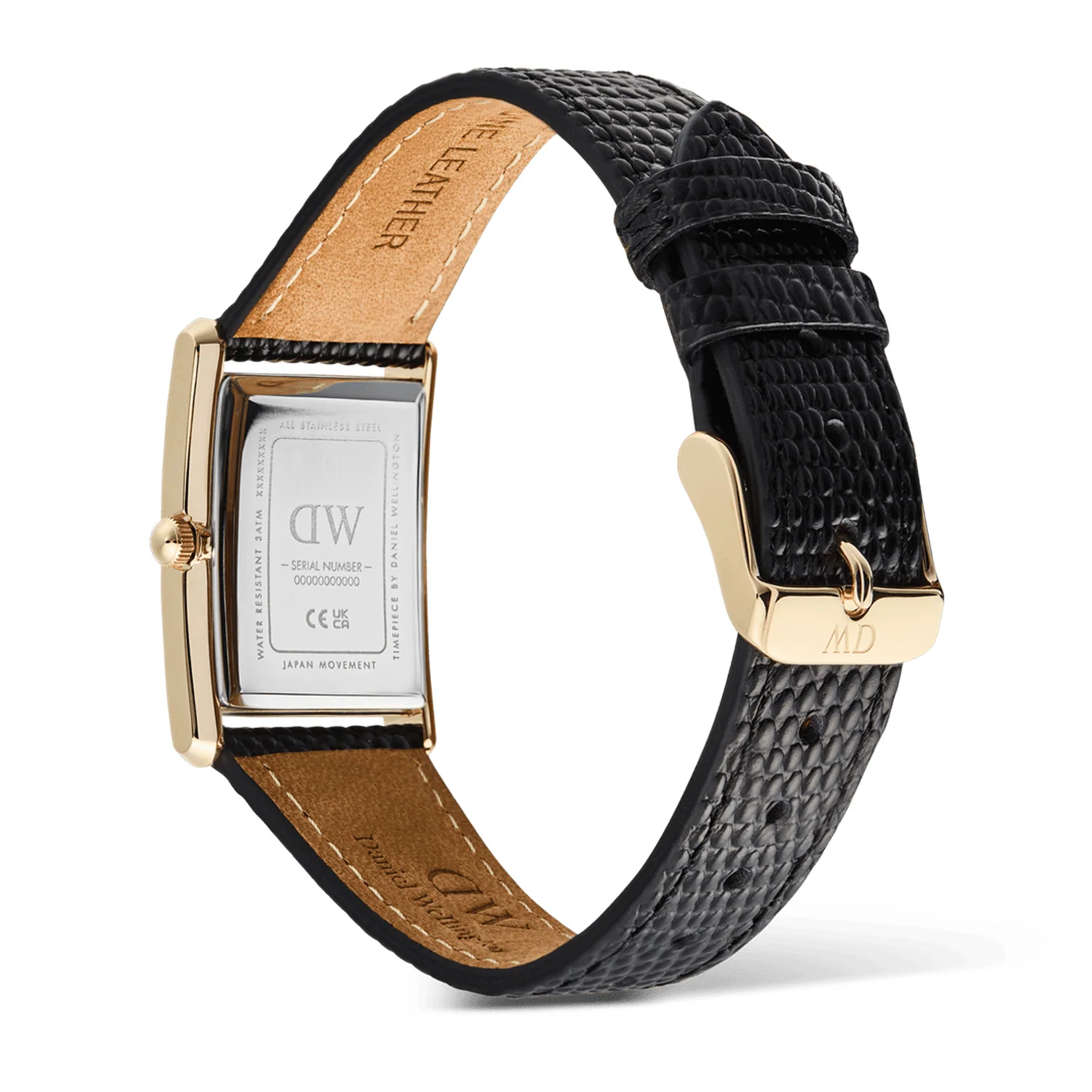 Daniel Wellington Bound Black Lizard Wit Guilloché Unisex Horloge DW00100899 - Image 5