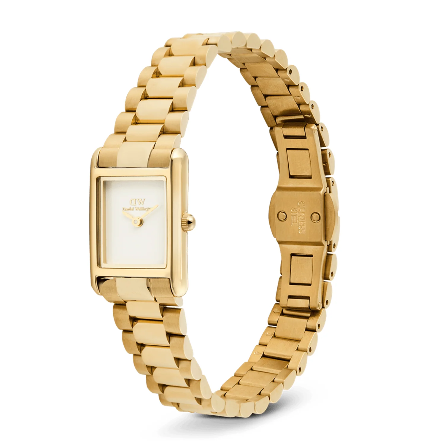 Daniel Wellington Bound Mini 3-Link Goudkleurig Dameshorloge DW00100931 - Image 4