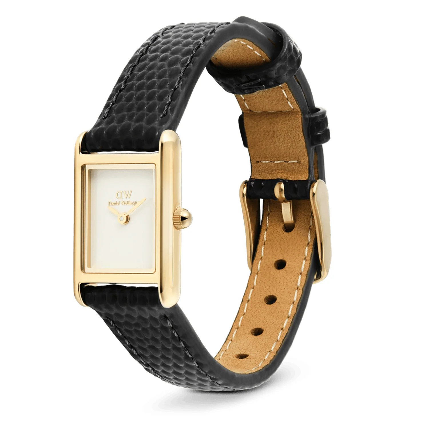 Daniel Wellington Bound Mini Black Lizard Goudkleurig Dameshorloge DW00100903 - Image 4
