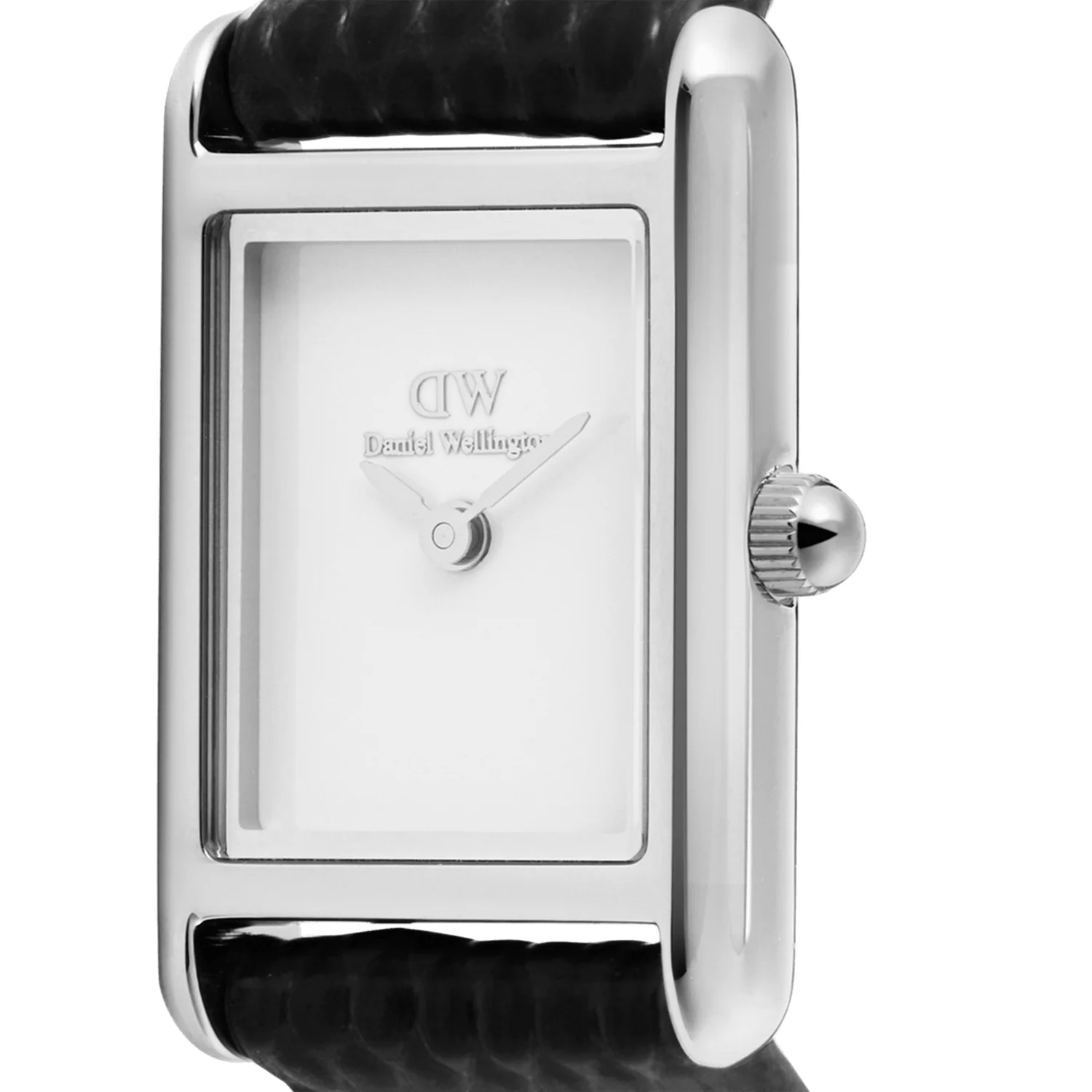 Daniel Wellington Bound Mini Black Lizard Zilverkleurig Dameshorloge DW00100901 - Image 3
