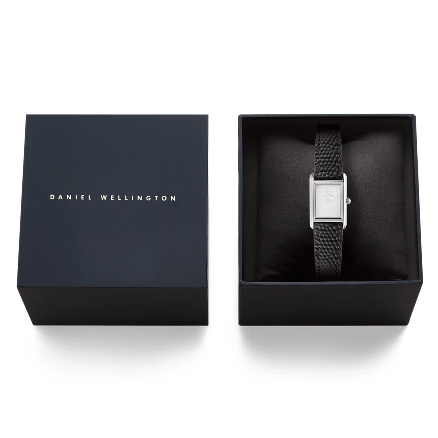 Daniel Wellington Bound Mini Black Lizard Zilverkleurig Dameshorloge DW00100901 - Image 6