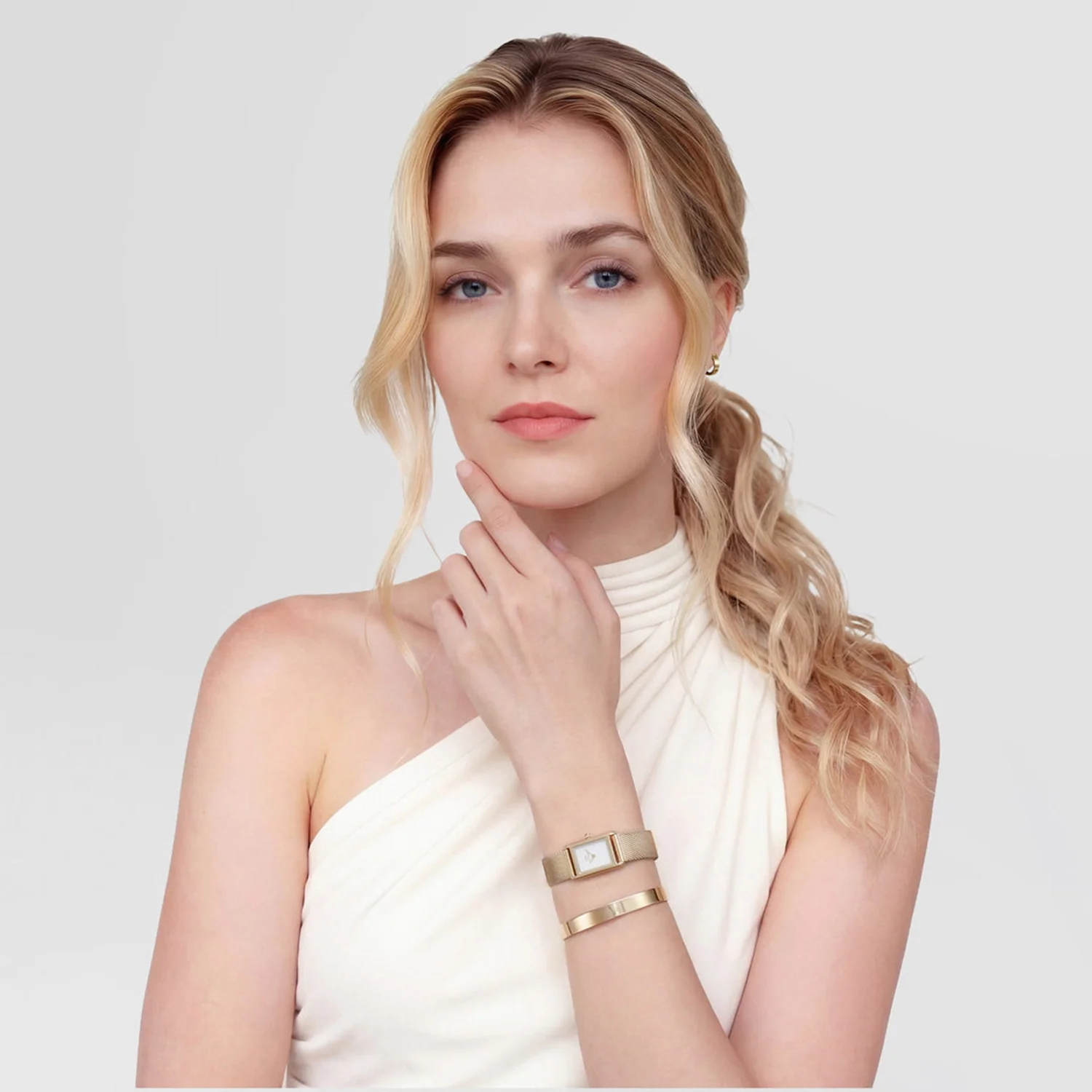 Daniel Wellington Bound Mini Evergold Wit Dameshorloge DW00100928 - Image 2