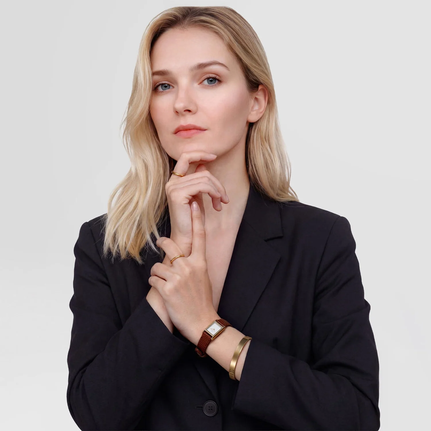 Daniel Wellington Bound Mini Lichtbruin Lizard Dameshorloge DW00100905 - Image 2
