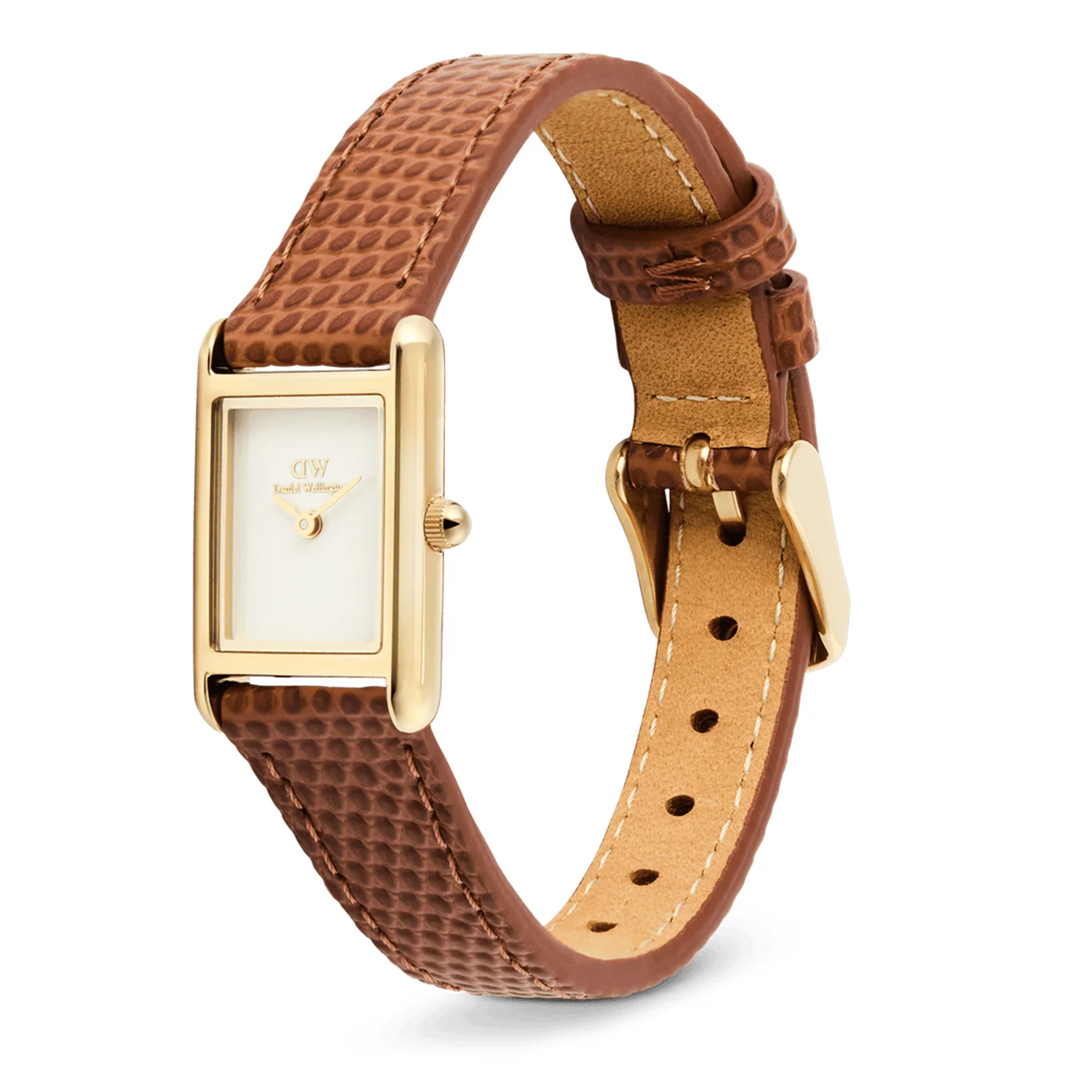 Daniel Wellington Bound Mini Lichtbruin Lizard Dameshorloge DW00100905 - Image 4