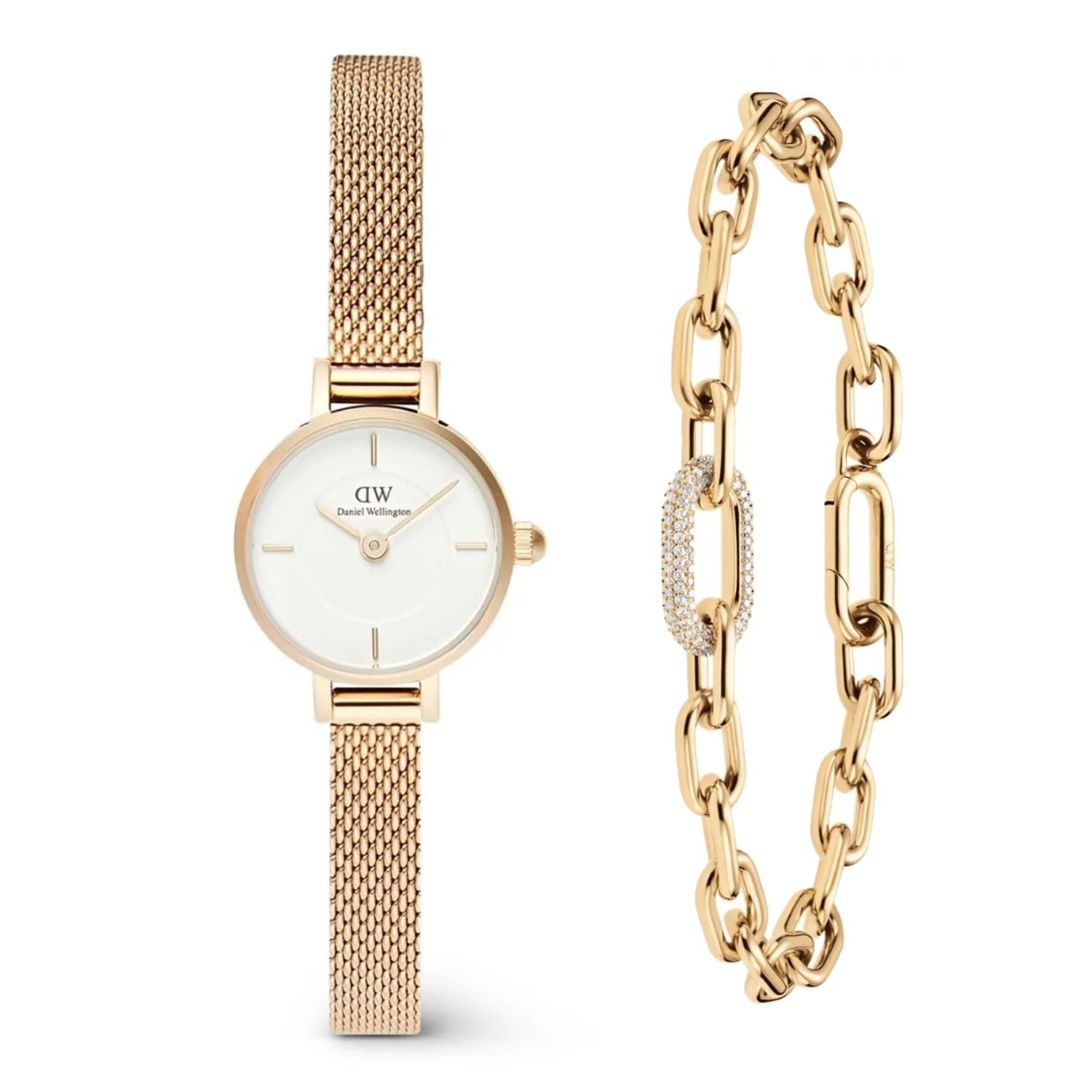 Daniel Wellington Combo Petite Mini 19 Evergold Giftset DW00590025