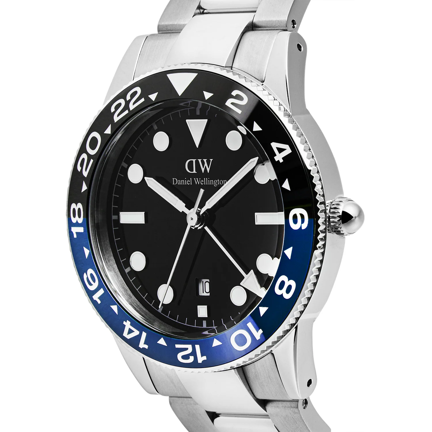 Daniel Wellington Iconic Link Zwart Blauwe Keramische Bezel Herenhorloge DW00100921 - Image 3