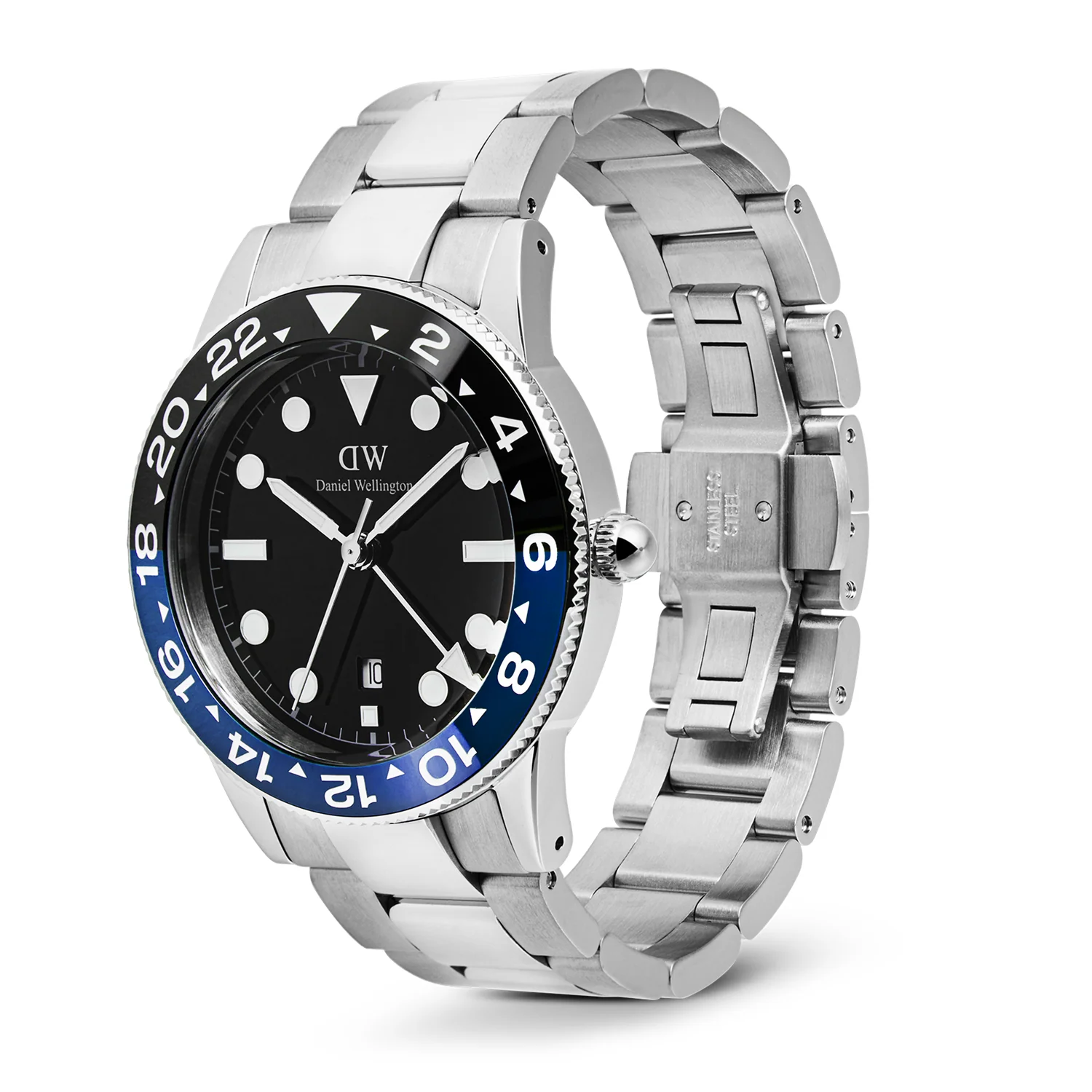 Daniel Wellington Iconic Link Zwart Blauwe Keramische Bezel Herenhorloge DW00100921 - Image 4