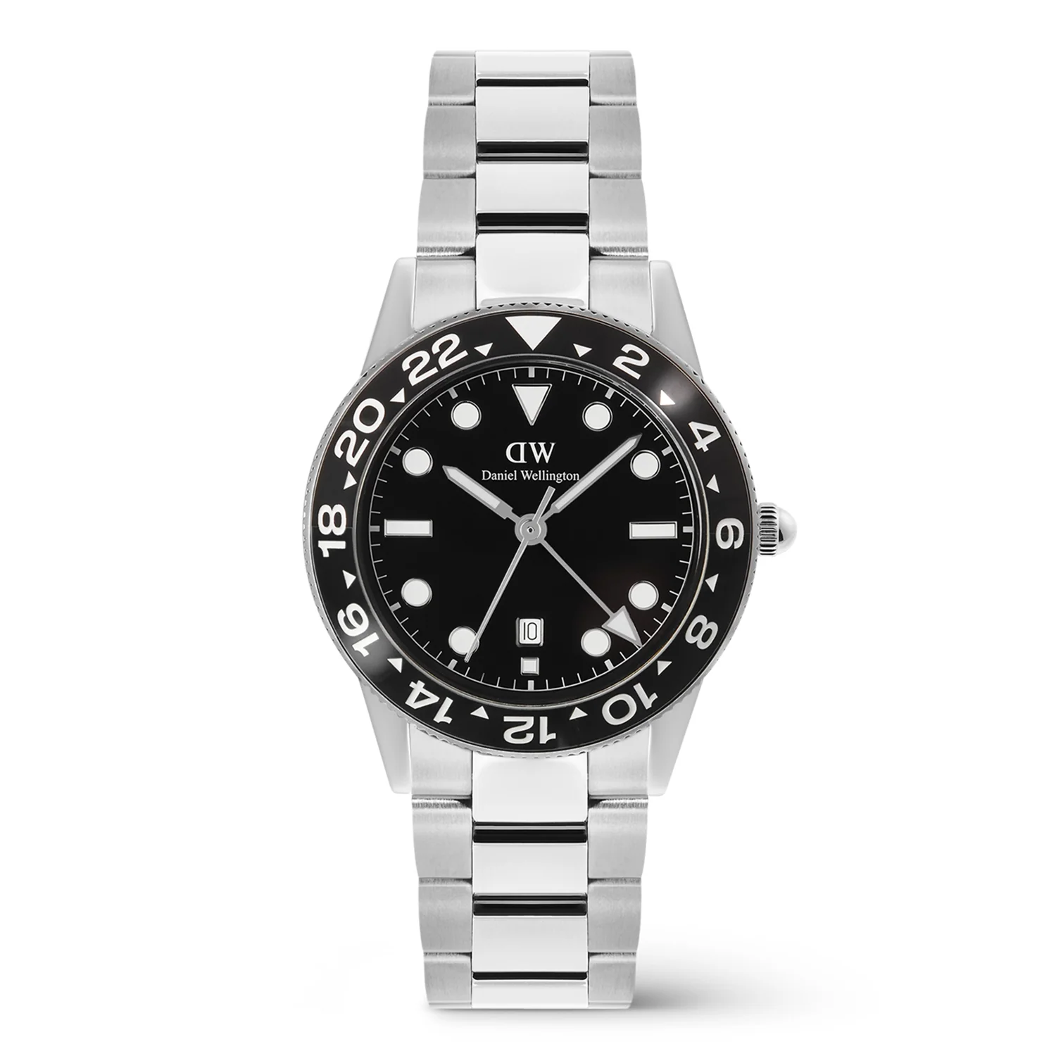 Daniel Wellington Iconic Link Zwarte Keramische Bezel Herenhorloge DW00100919