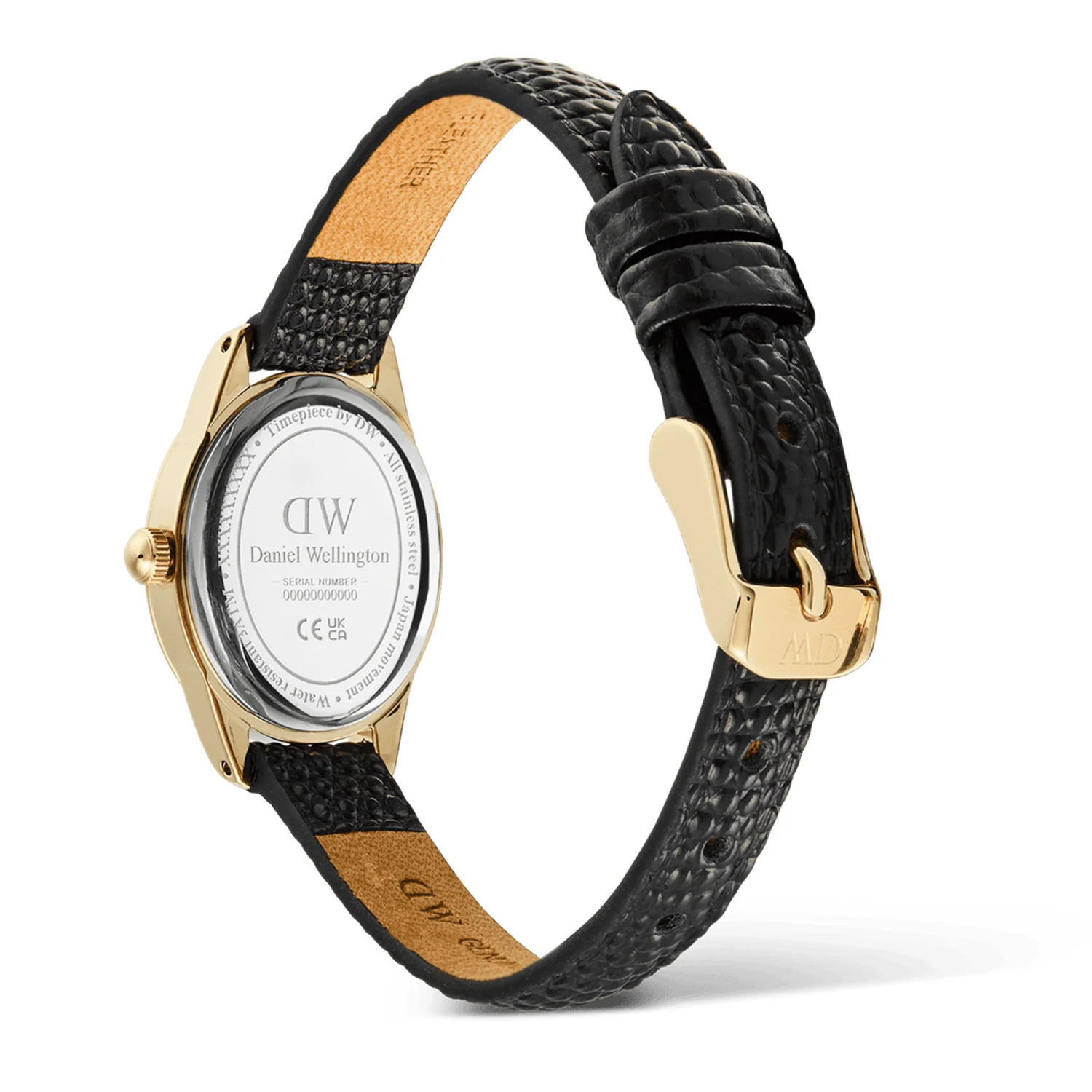 Daniel Wellington Ophelia Mini Black Lizard Goudkleurig Dameshorloge DW00100890 - Image 5