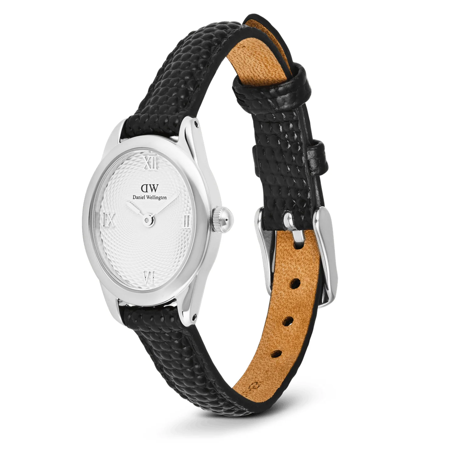 Daniel Wellington Ophelia Mini Black Lizard Zilverkleurig Dameshorloge DW00100887 - Image 4