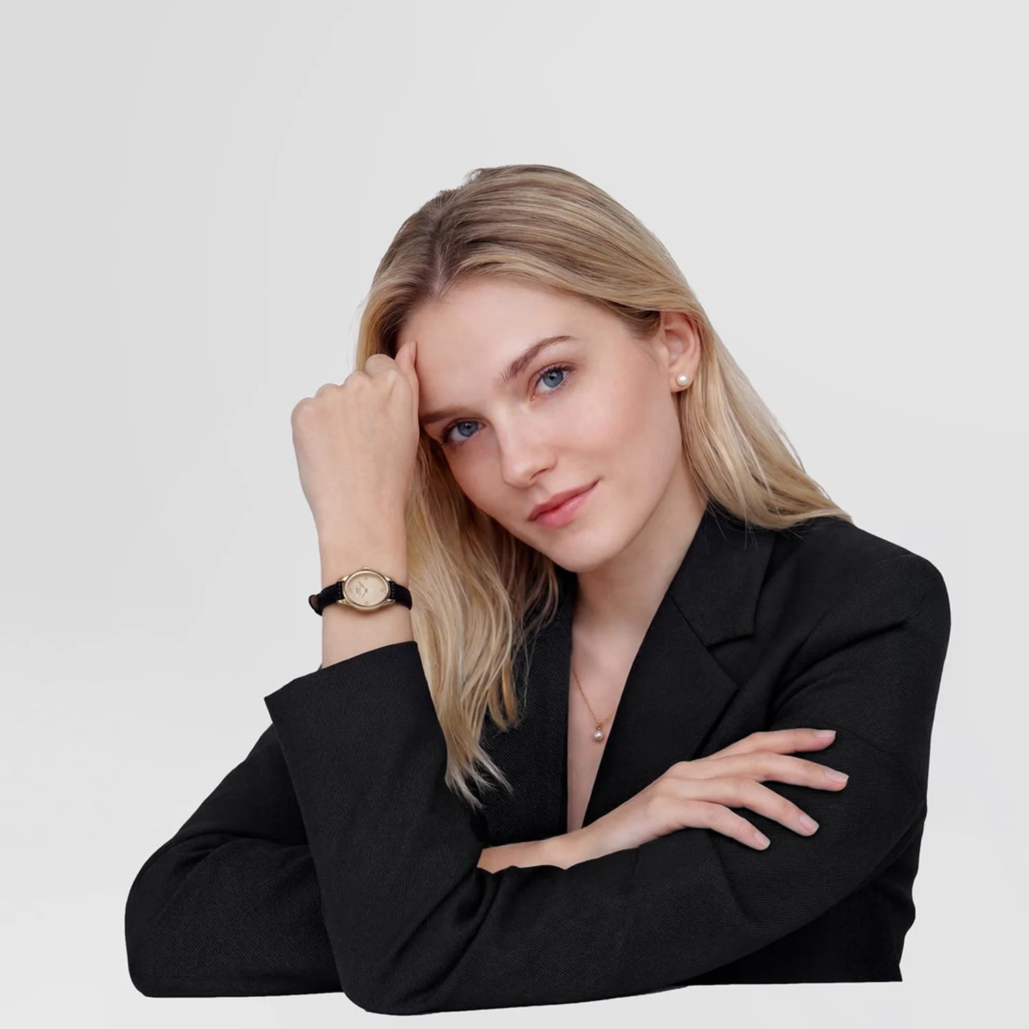 Daniel Wellington Ophelia Mini Black Lizard Unitone Goudkleurig Horloge DW00100897 - Image 2