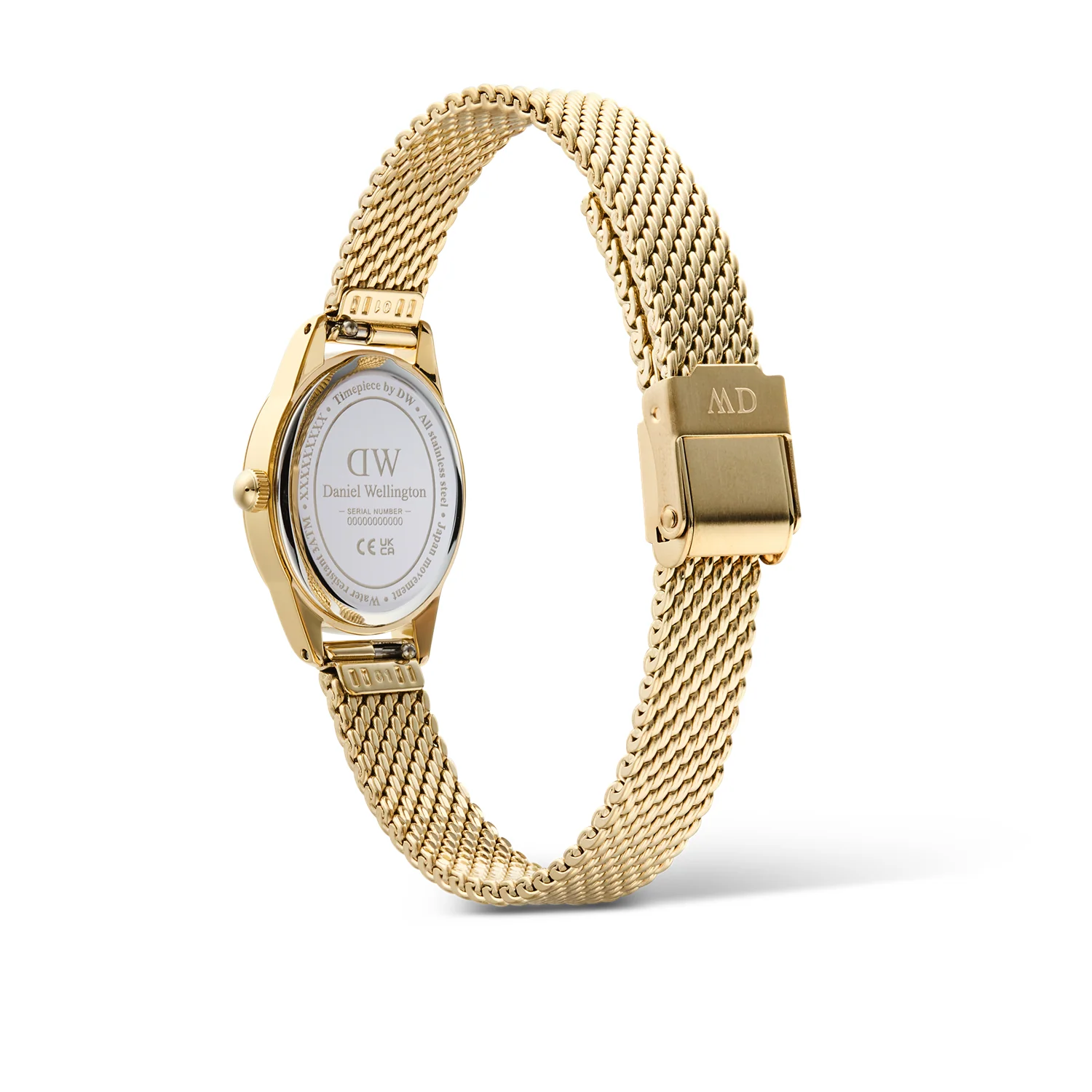 Daniel Wellington Ophelia Mini Mesh Witte Goudkleurige Dameshorloge DW00100939 - Image 5