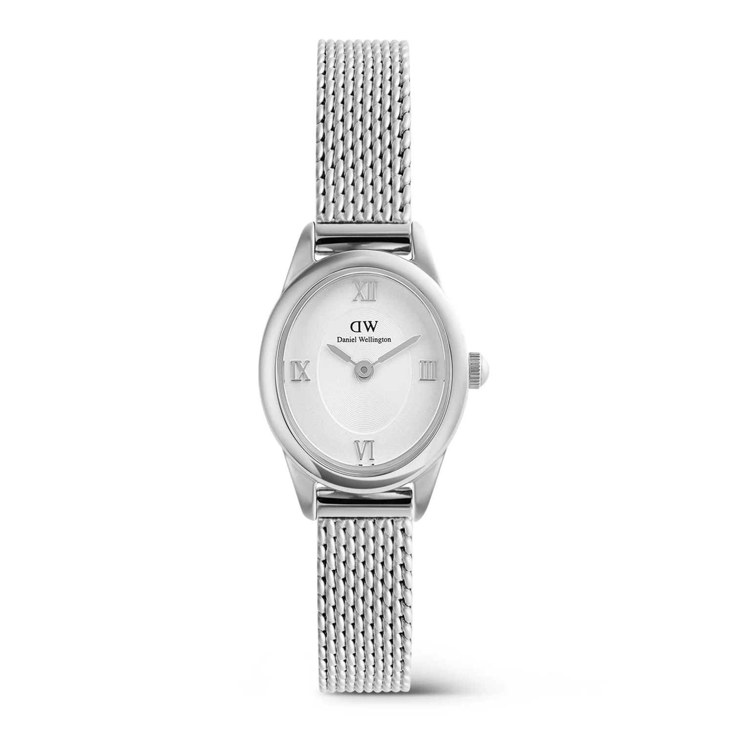 Daniel Wellington Ophelia Mini Mesh Witte Zilveren Dameshorloge DW00100938