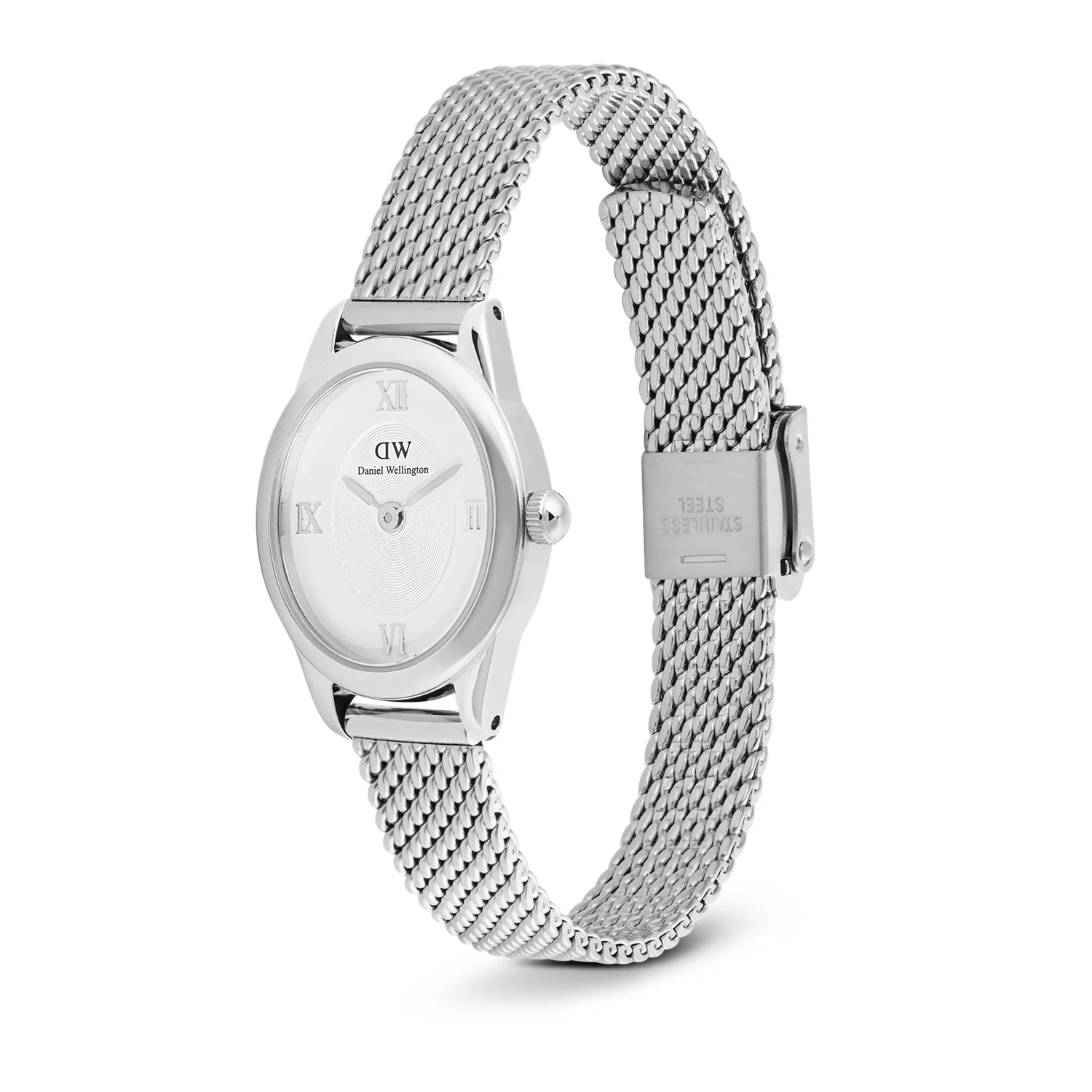 Daniel Wellington Ophelia Mini Mesh Witte Zilveren Dameshorloge DW00100938 - Image 4