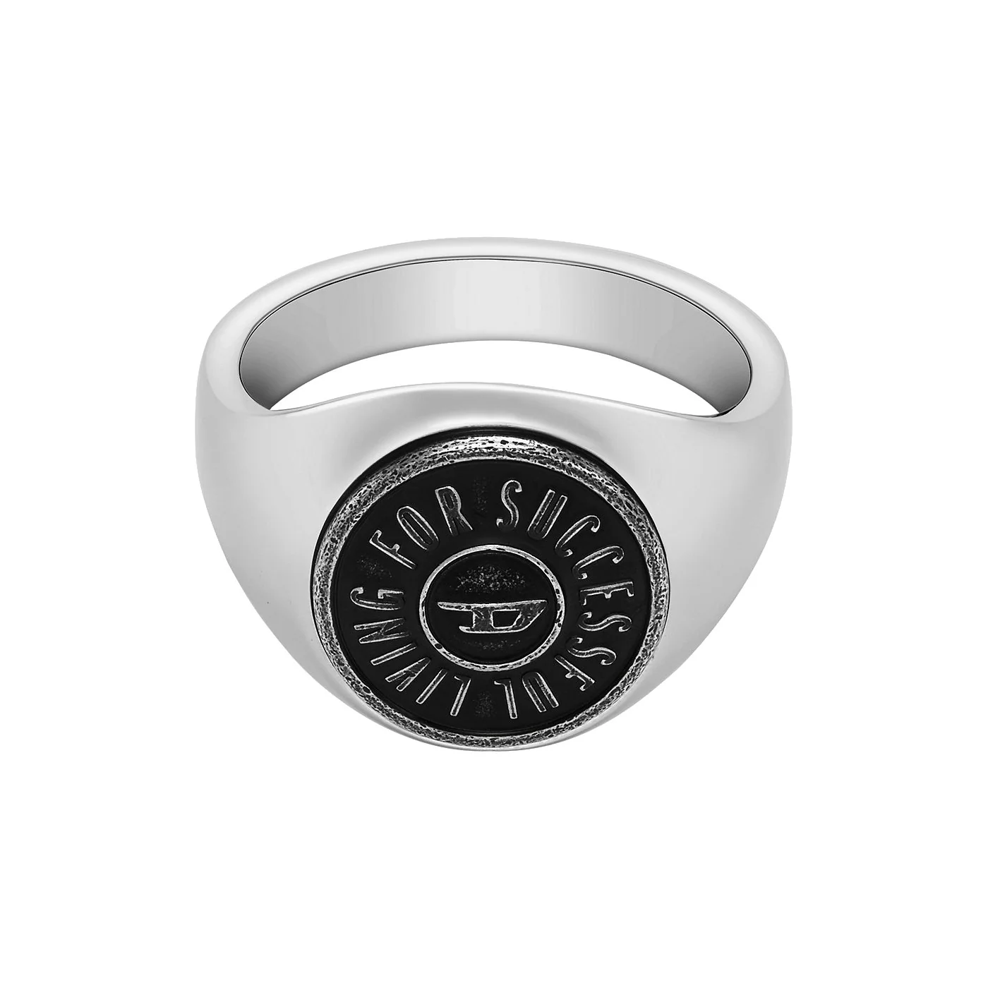 Diesel Signet Zilverkleurige Ring DX1463040-8 - Image 3