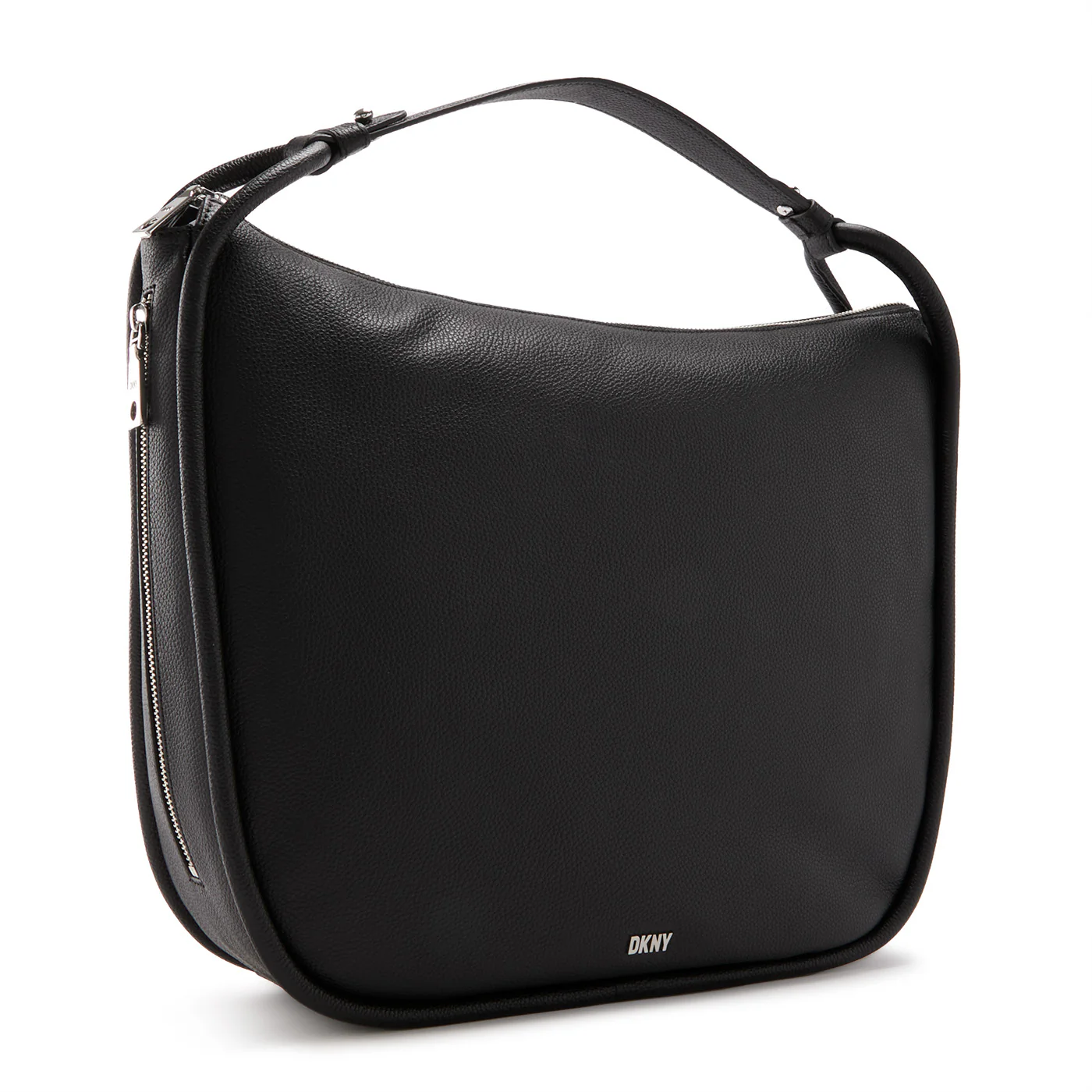 DKNY Phoebe Black Leather Handbag R23CAU01-BSV - Image 3