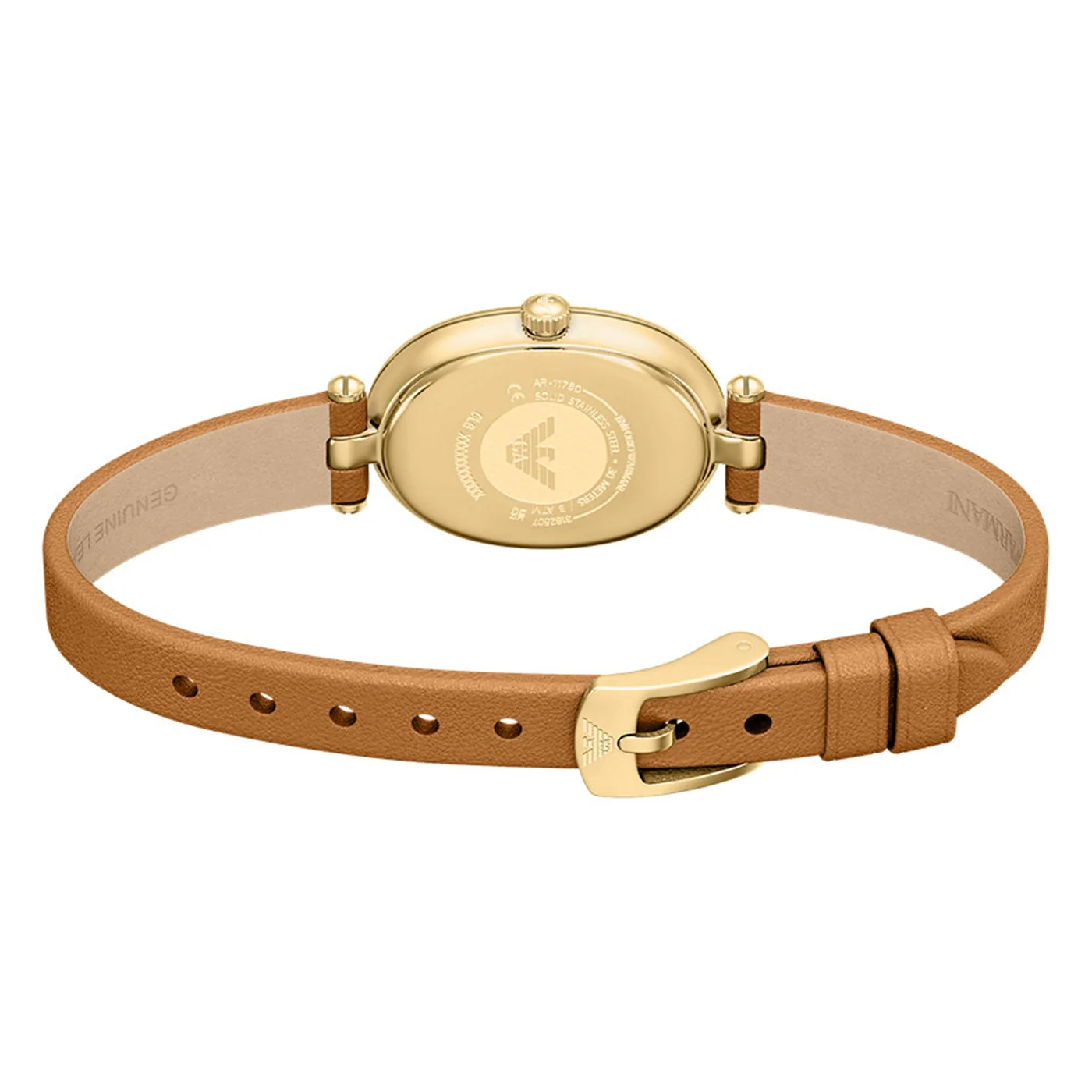 Emporio Armani Oval White Dial Watch AR11780 - Image 8